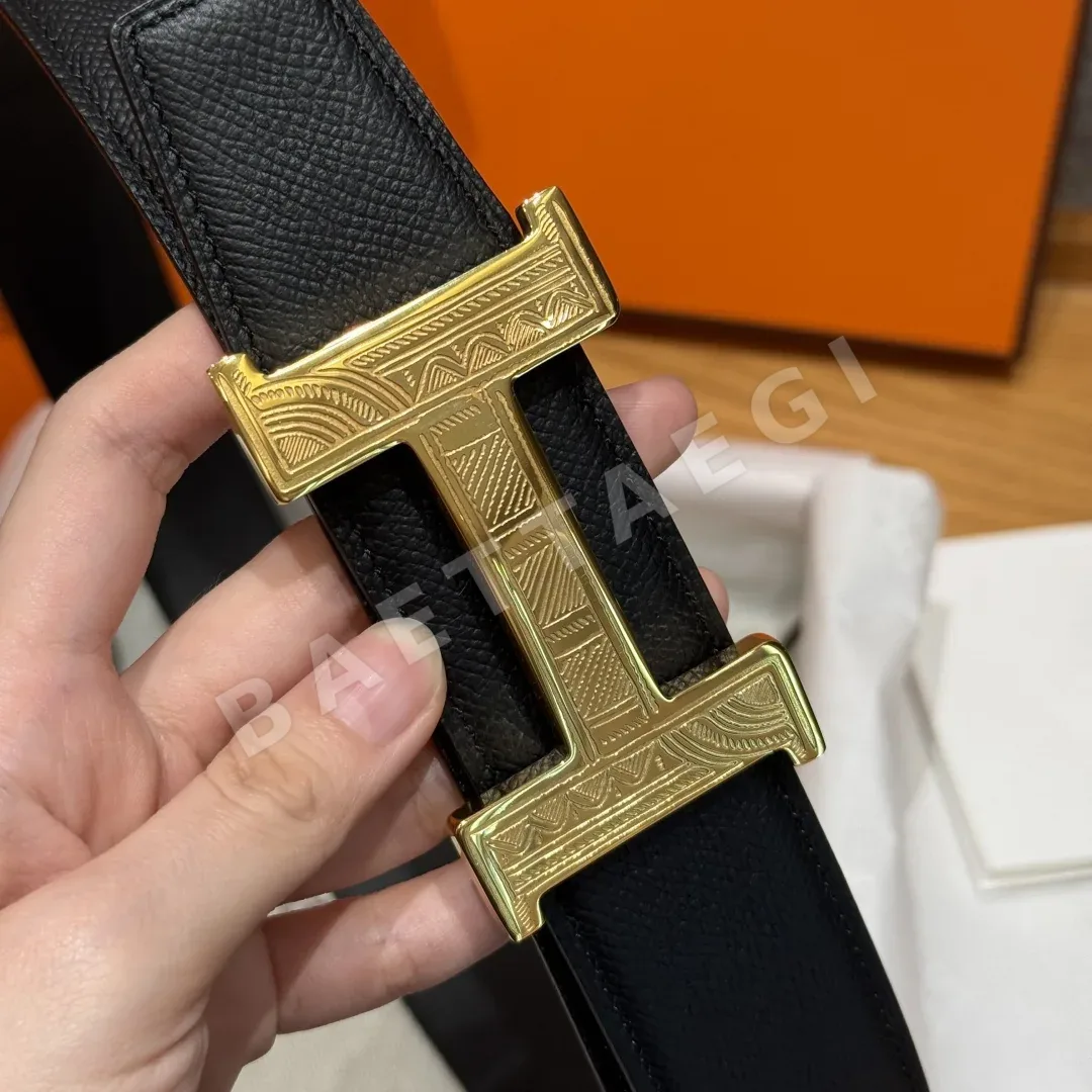 에르메스 홈 투아레그 양면 가죽 벨트 상세 이미지 5