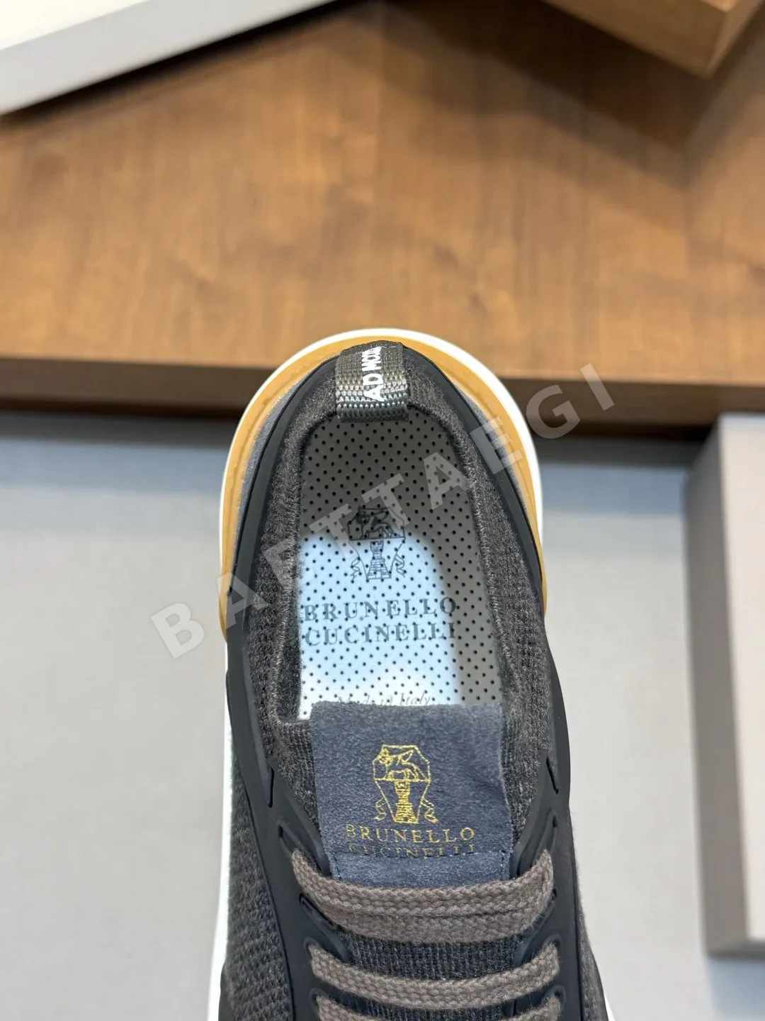 브루넬로쿠치넬리 캐시미어 스웨이드 남성 신발 상세 이미지 7