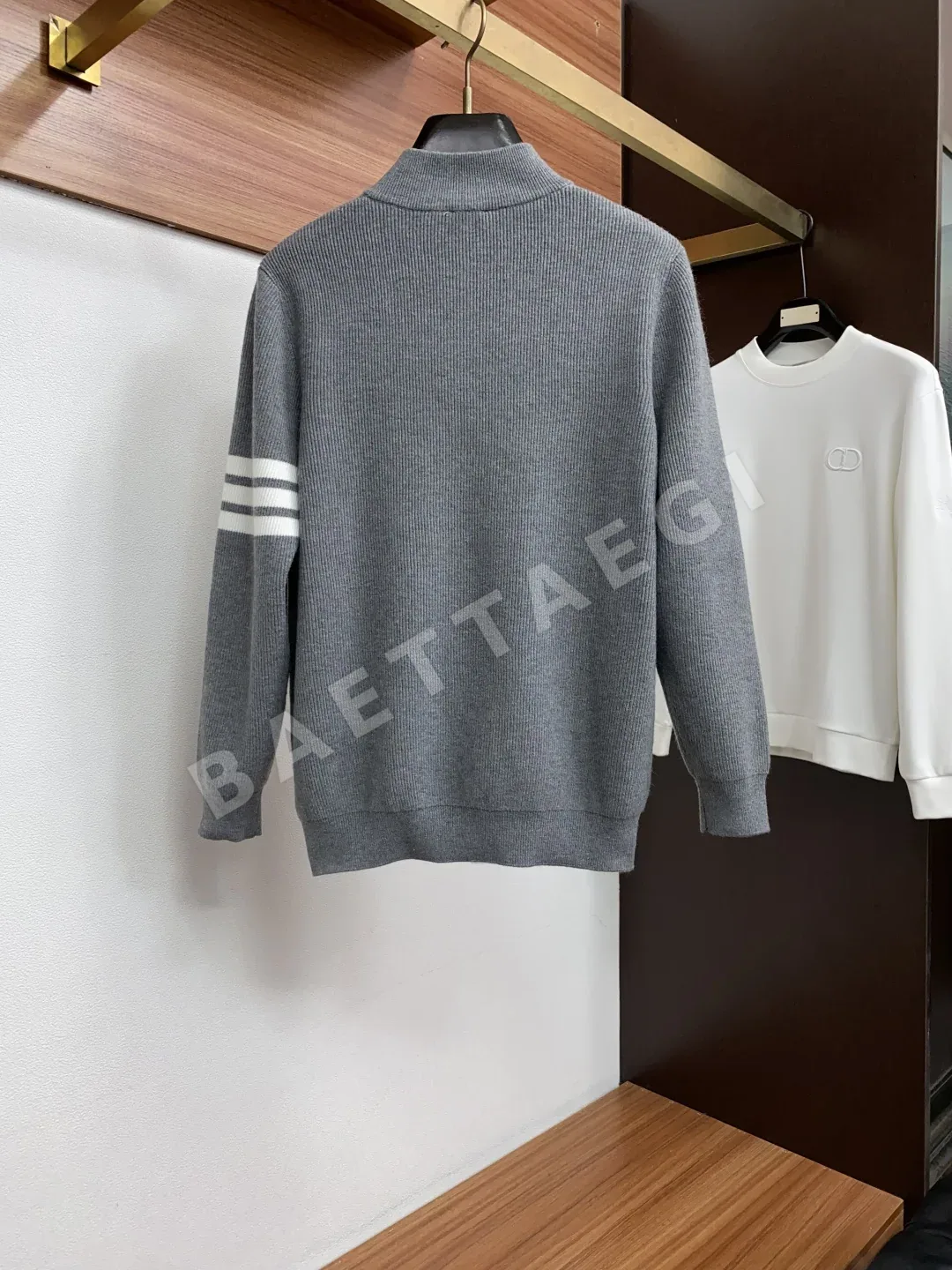 톰브라운 울 혼방 지퍼 남성 카디건 자켓 상세 이미지 10