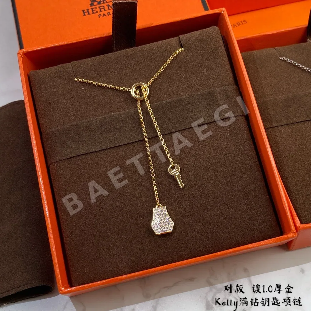 에르메스 18K 골드 자물쇠 열쇠 목걸이 상세 이미지 8