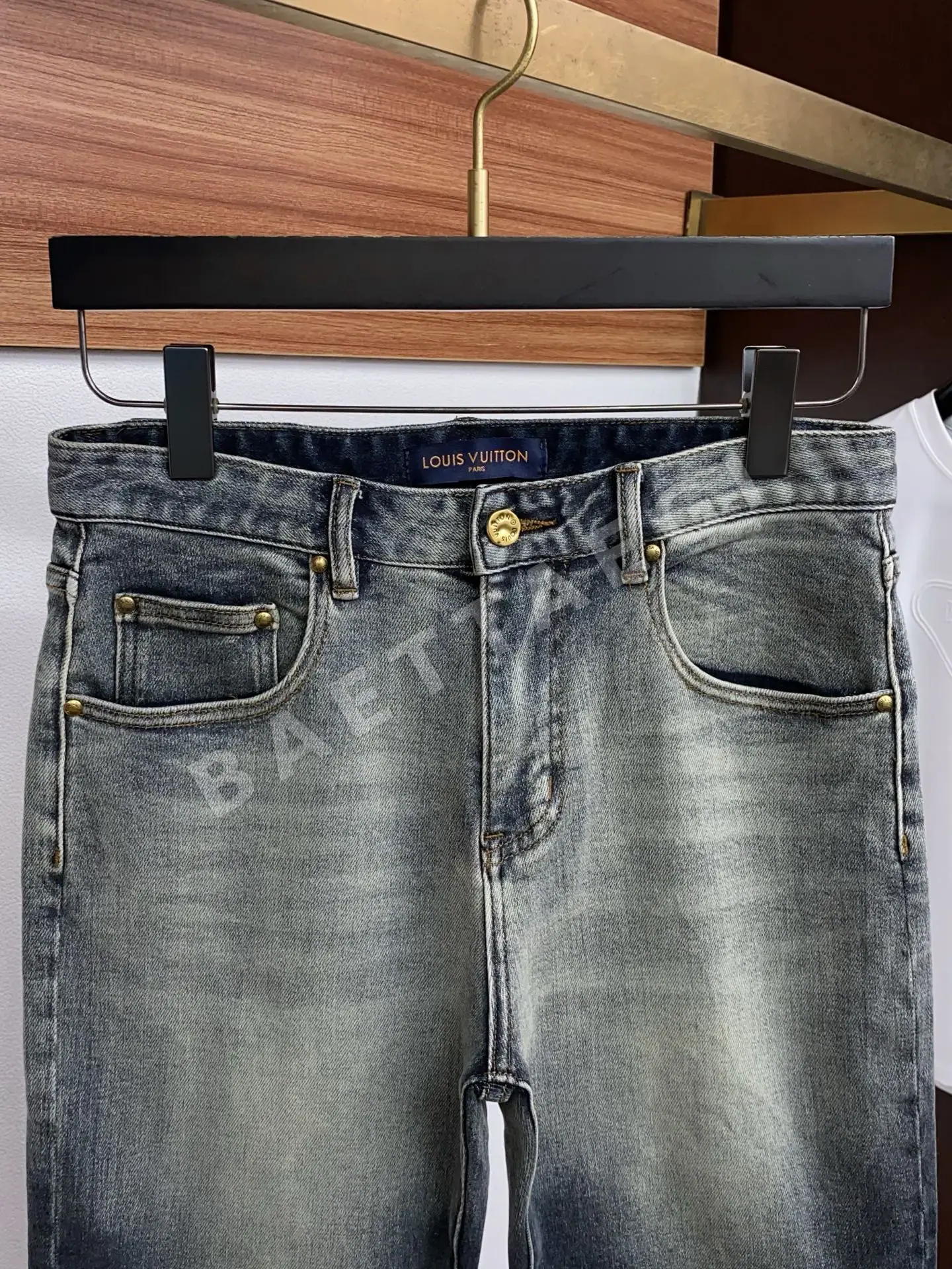루이비통 데님 남성 반바지 상세 이미지 2