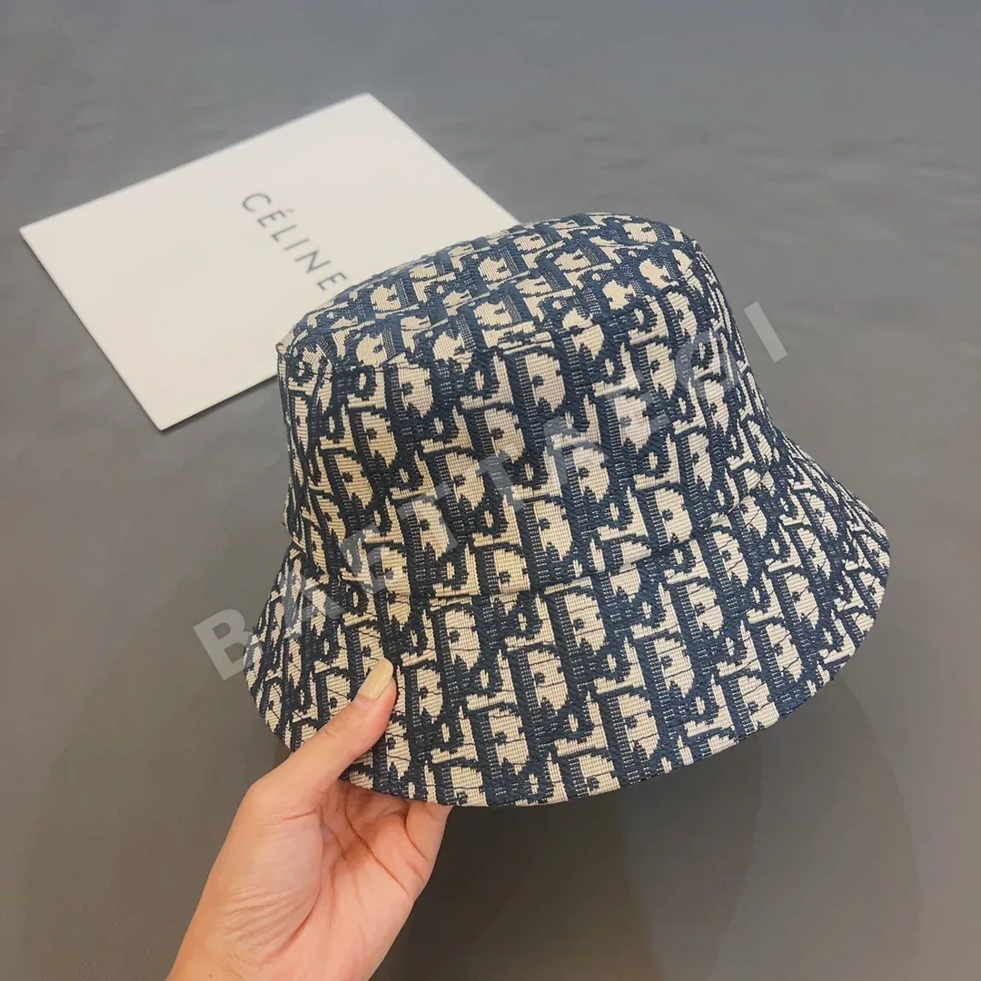 디올 자수 버킷 햇 모자 상세 이미지 2