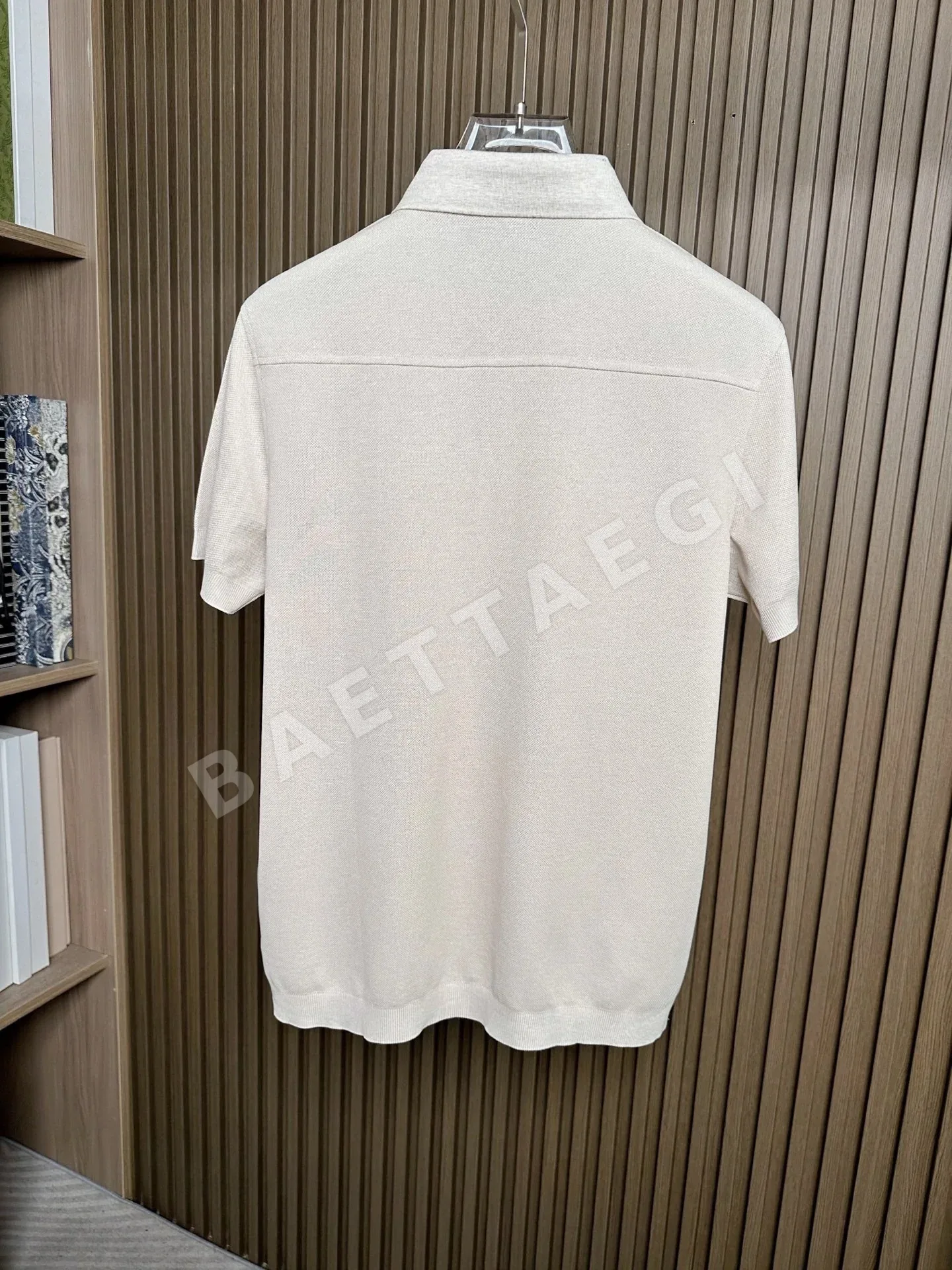 제냐 남성 헤더 그레이 반팔 티셔츠 상세 이미지 2