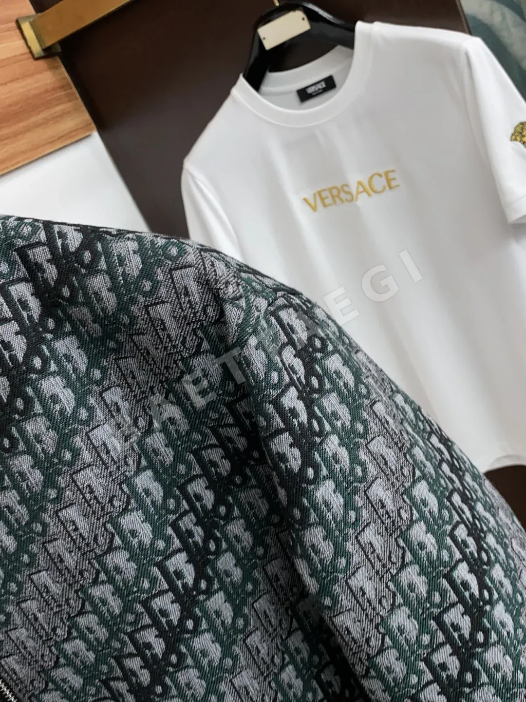 디올 베이스볼 카라 코튼 자켓 상세 이미지 4