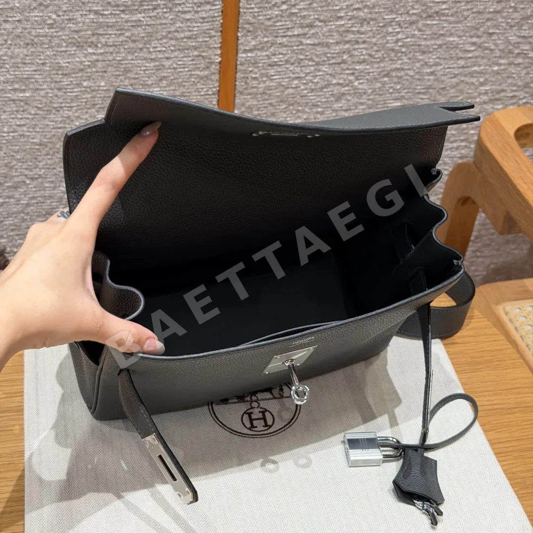 에르메스 켈리 메신저 가방 슬레이트 상세 이미지 7