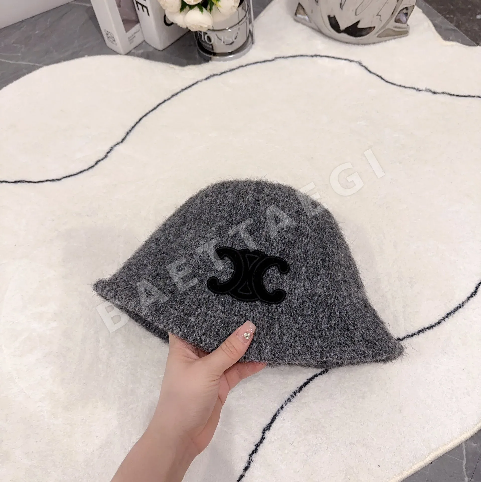 셀린느 모헤어 울 버킷햇 모자 상세 이미지 9