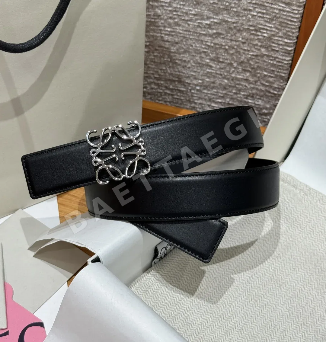 로에베 아나그램 양면 가죽 벨트 상세 이미지 3