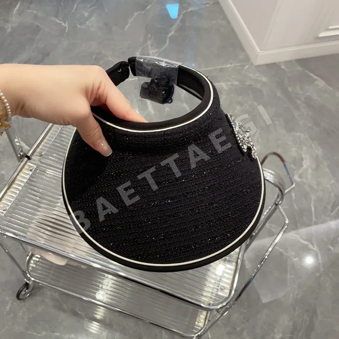 샤넬 우븐 린넨 메시 썸머 바이저 모자 상세 이미지 6
