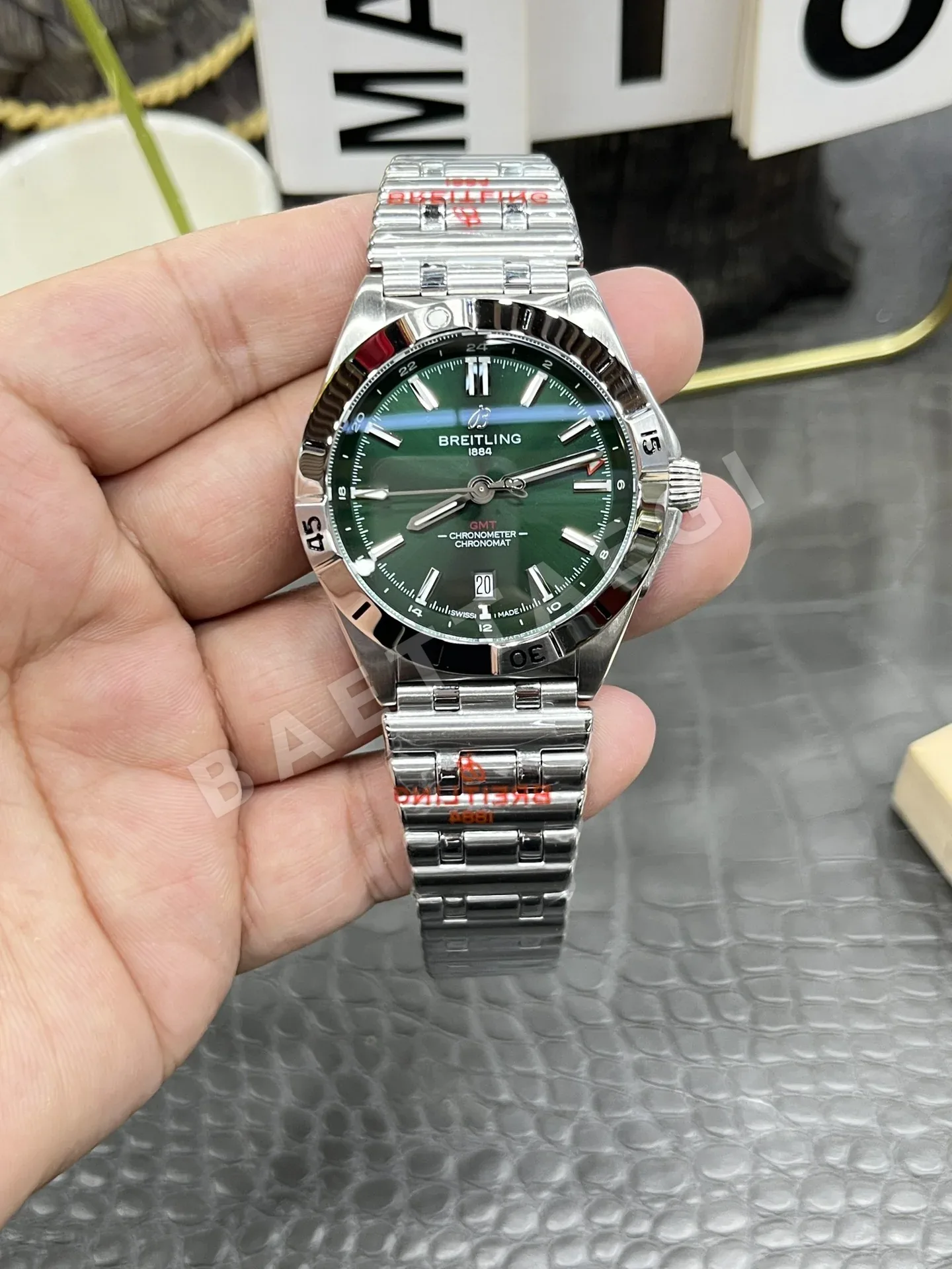 브라이틀링 슈퍼오션 GMT 남성 시계 14866