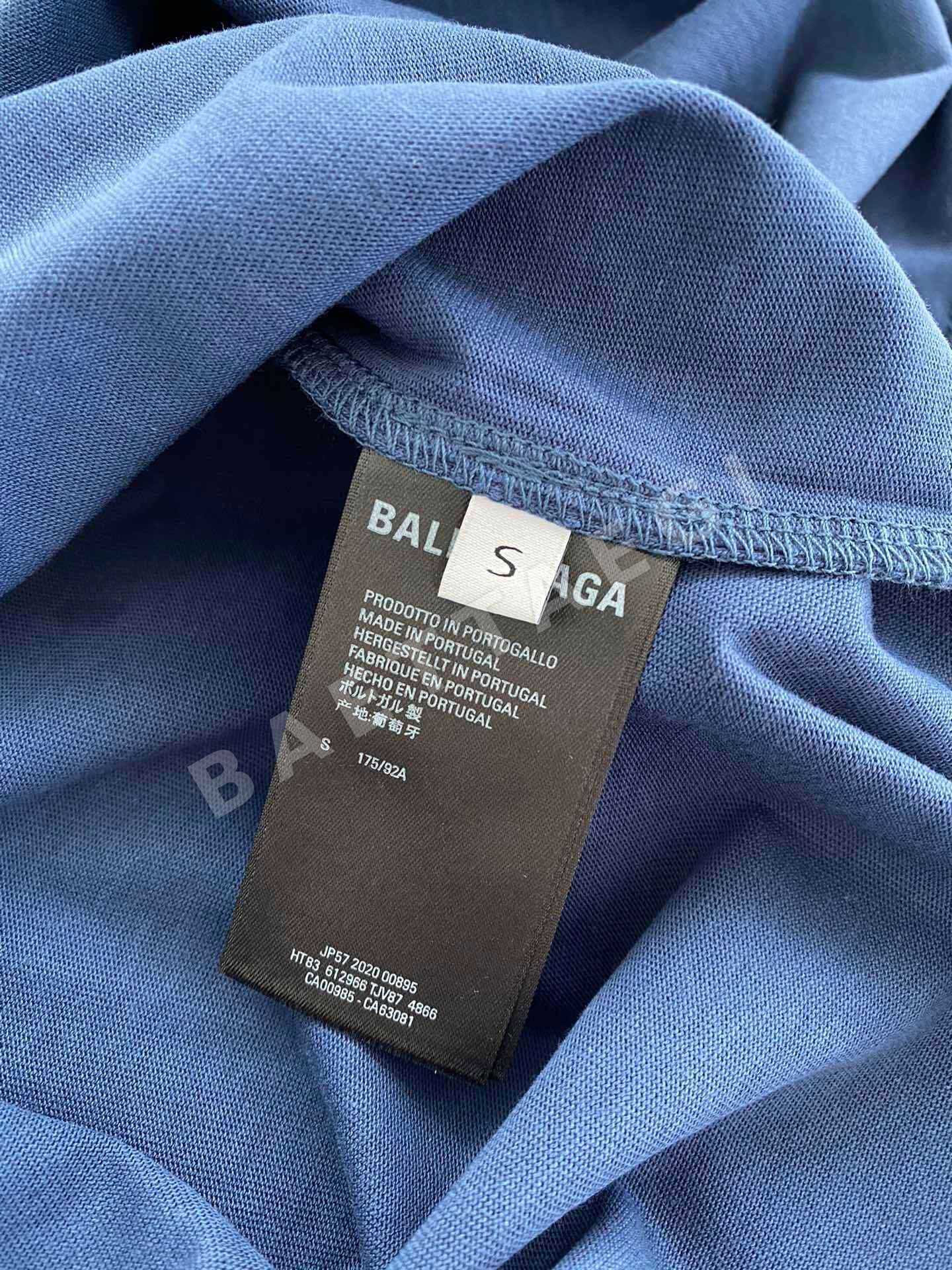 발렌시아가 여성 더블 B 로고 자수 반팔 티셔츠 상세 이미지 6