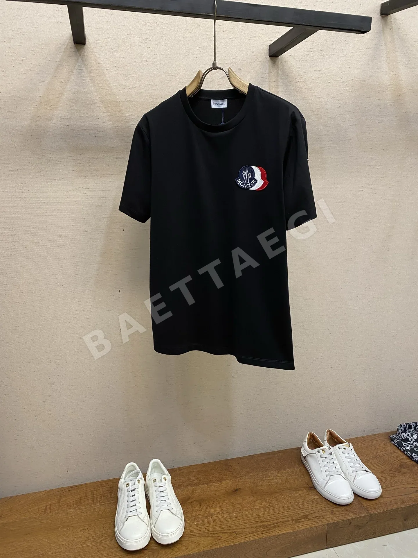 몽클레르 남성 코튼 스트레치 반팔 티셔츠 48755
