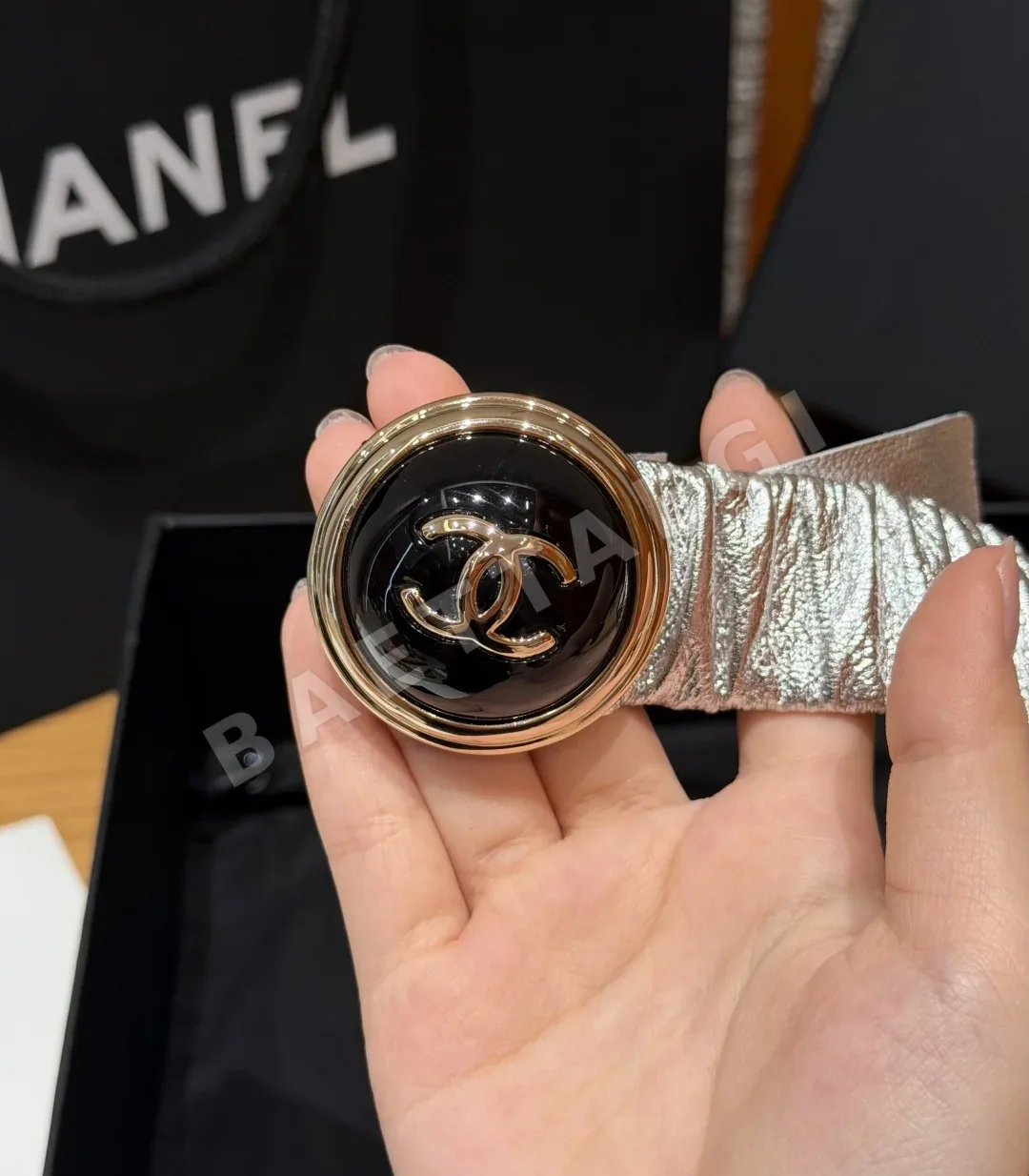 샤넬 플리츠 고무 허리벨트 30mm 상세 이미지 2