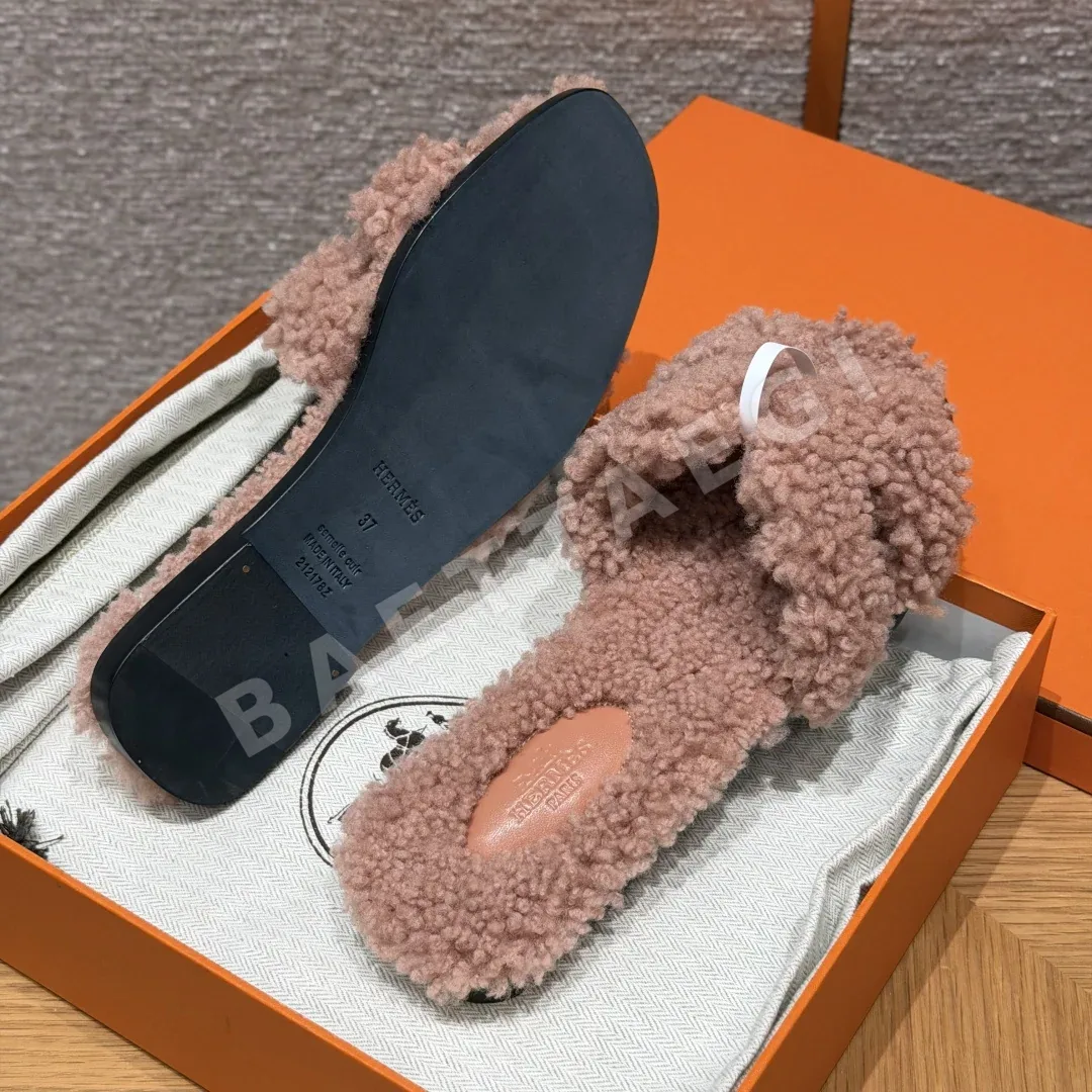 에르메스 오란 샌들 Naked Pink 울 레더 H 컷아웃 상세 이미지 7