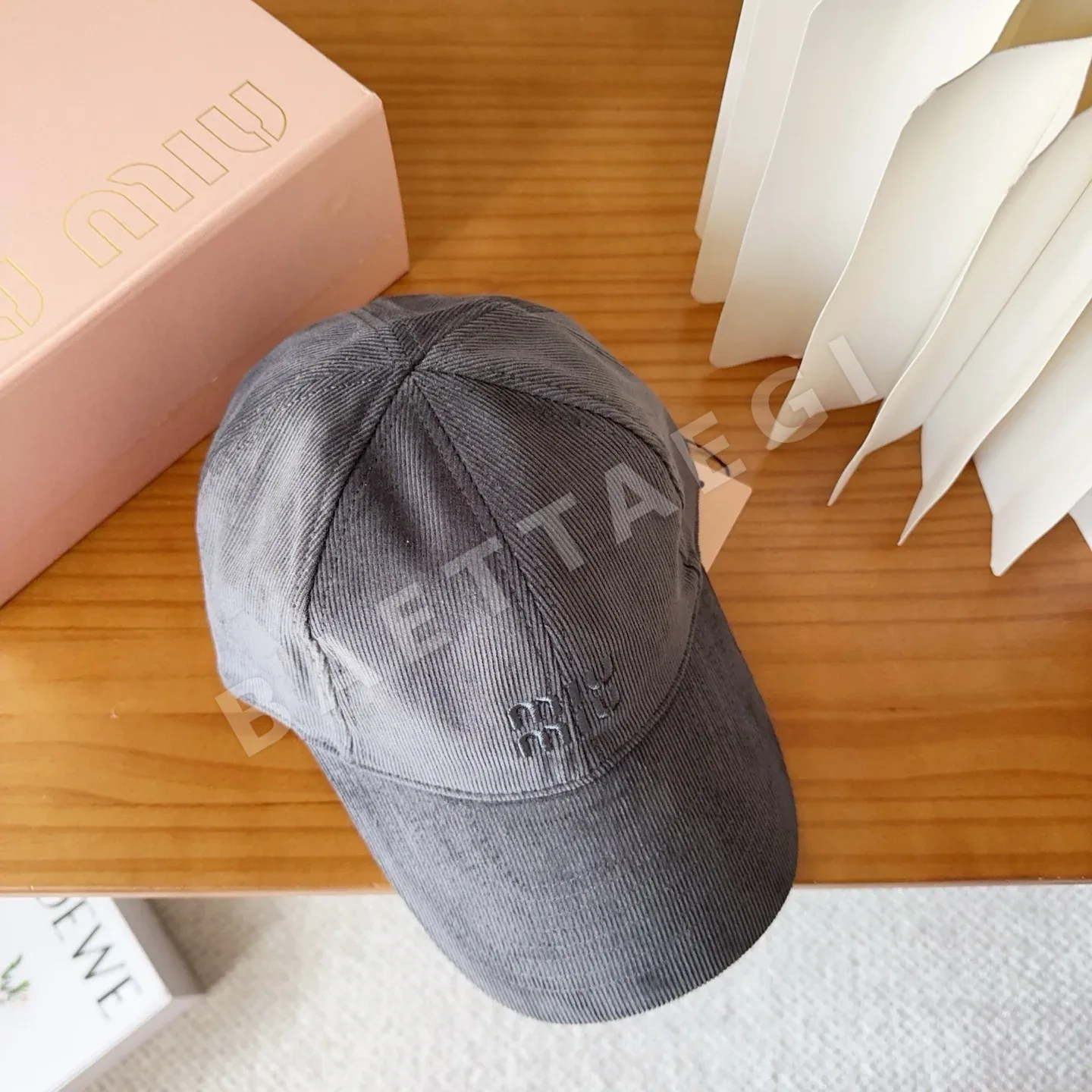 미우미우 코듀로이 야구모자 상세 이미지 6