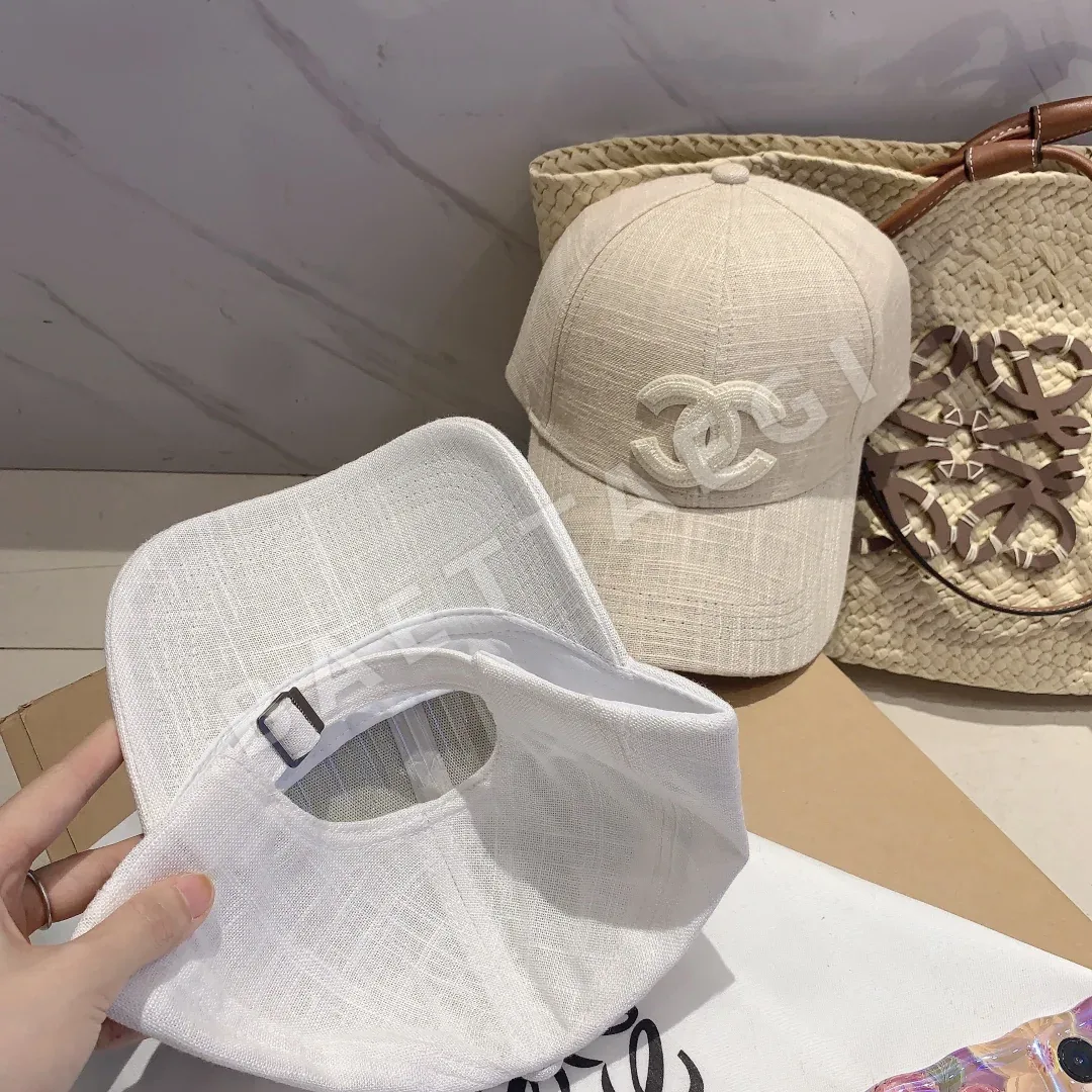 샤넬 린넨 여름 야구모자 상세 이미지 5