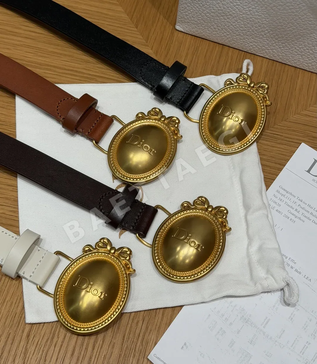 디올 메달리언 가죽 벨트 상세 이미지 3