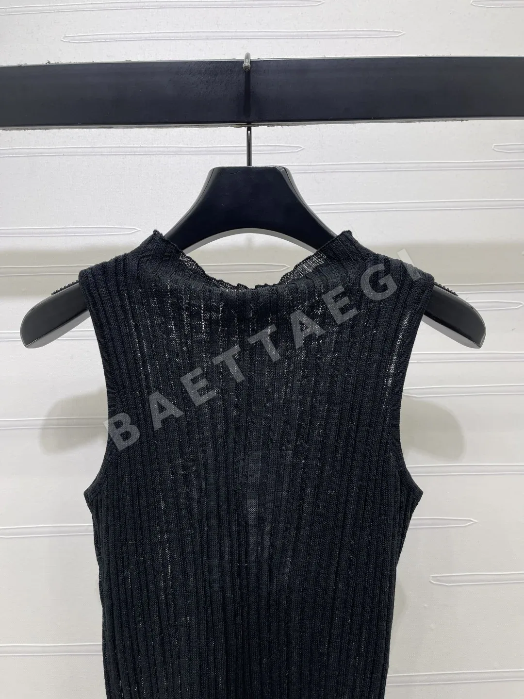 샤넬 여성 니트 반팔 티셔츠 상세 이미지 7