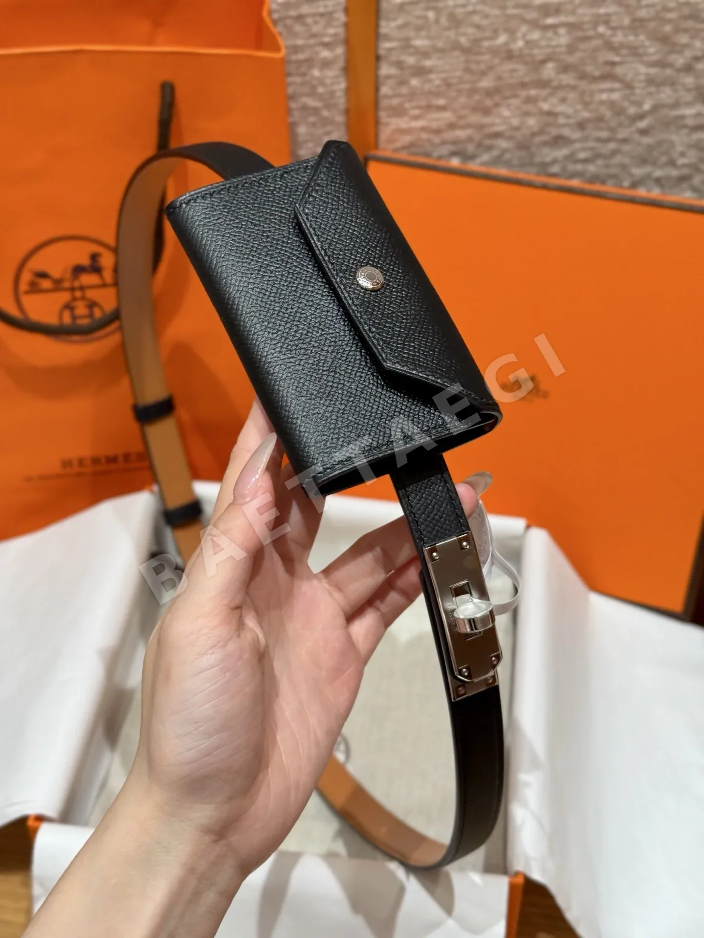 에르메스 켈리 앱송 카프스킨 벨트 176551
