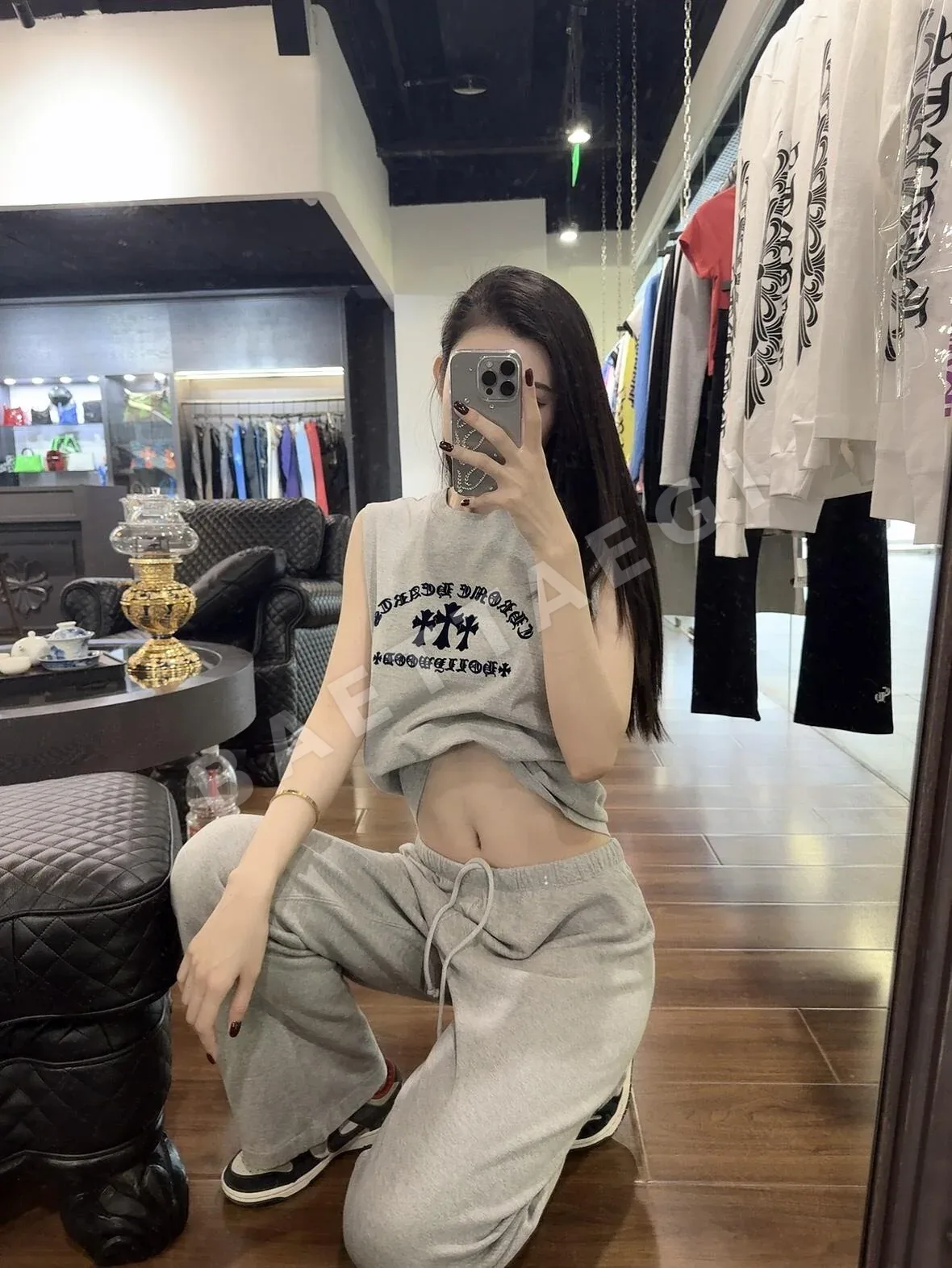 크롬하츠 플로키 가공 30 크로스 반팔 티셔츠 상세 이미지 8