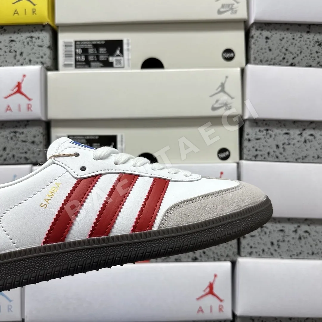 아디다스 [WZ] 삼바 OG IG1025 200689 Adidas Samba OG White Better Scarlet 상세 이미지 10