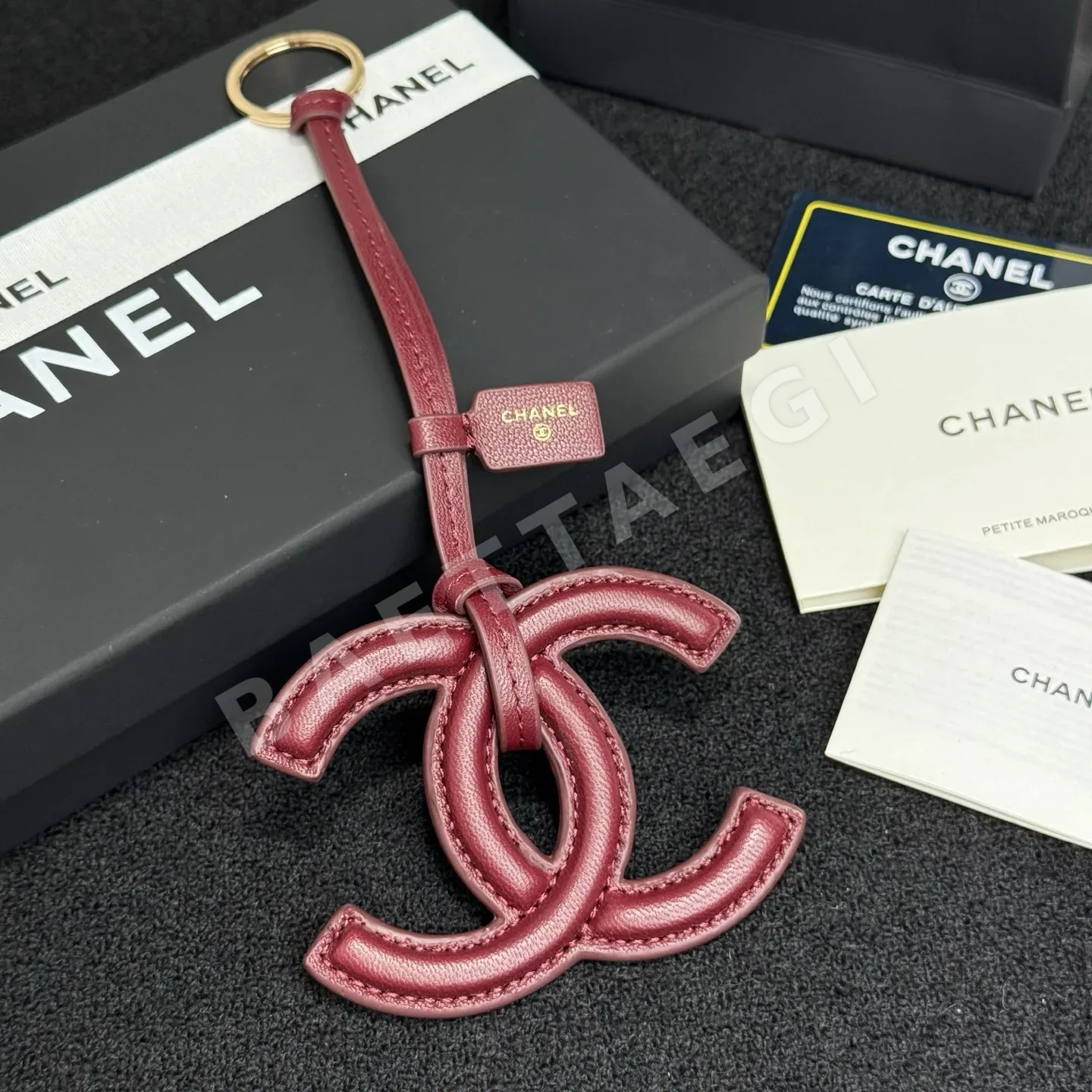 샤넬 더블 C 램스킨 키링 상세 이미지 3