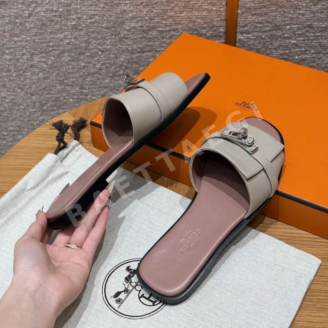 에르메스 줄리아 샌들 Calfskin 가죽 버클 상세 이미지 5