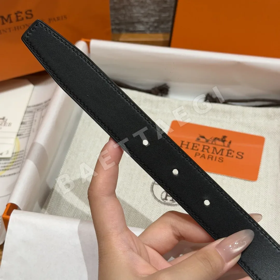 에르메스 H 크로와지에르 양면 가죽 벨트 상세 이미지 8