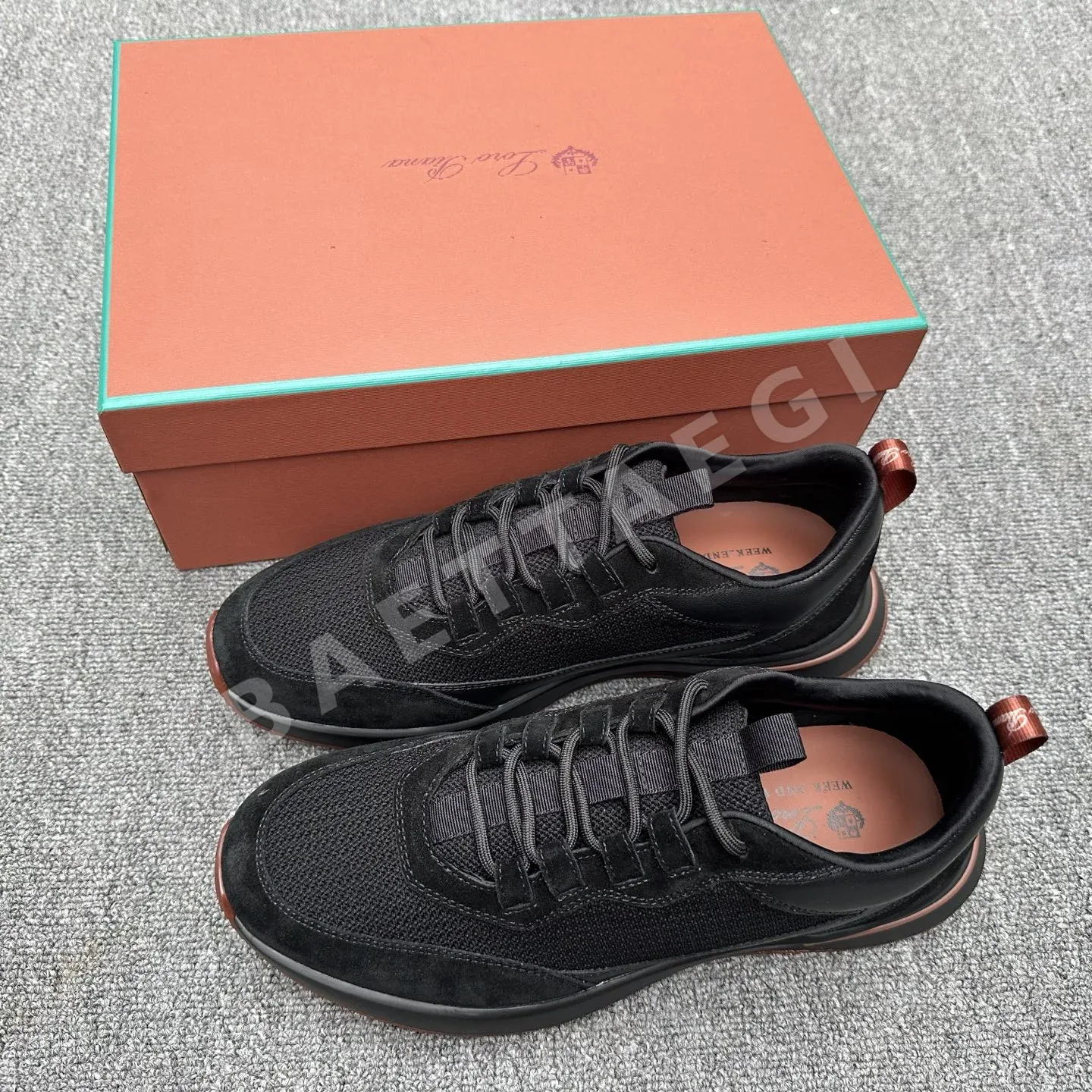로로피아나 스니커즈 남성 가죽 PKz 디자인 199921
