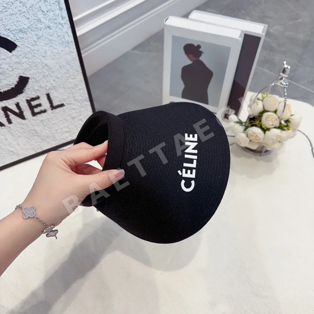 셀린느 더블 C 자수 헤드밴드 바이저 캡 상세 이미지 4