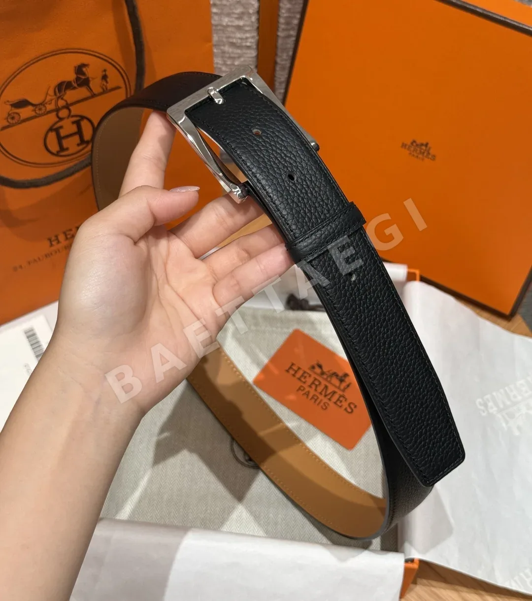 에르메스 H버클 카프스킨 벨트 상세 이미지 4