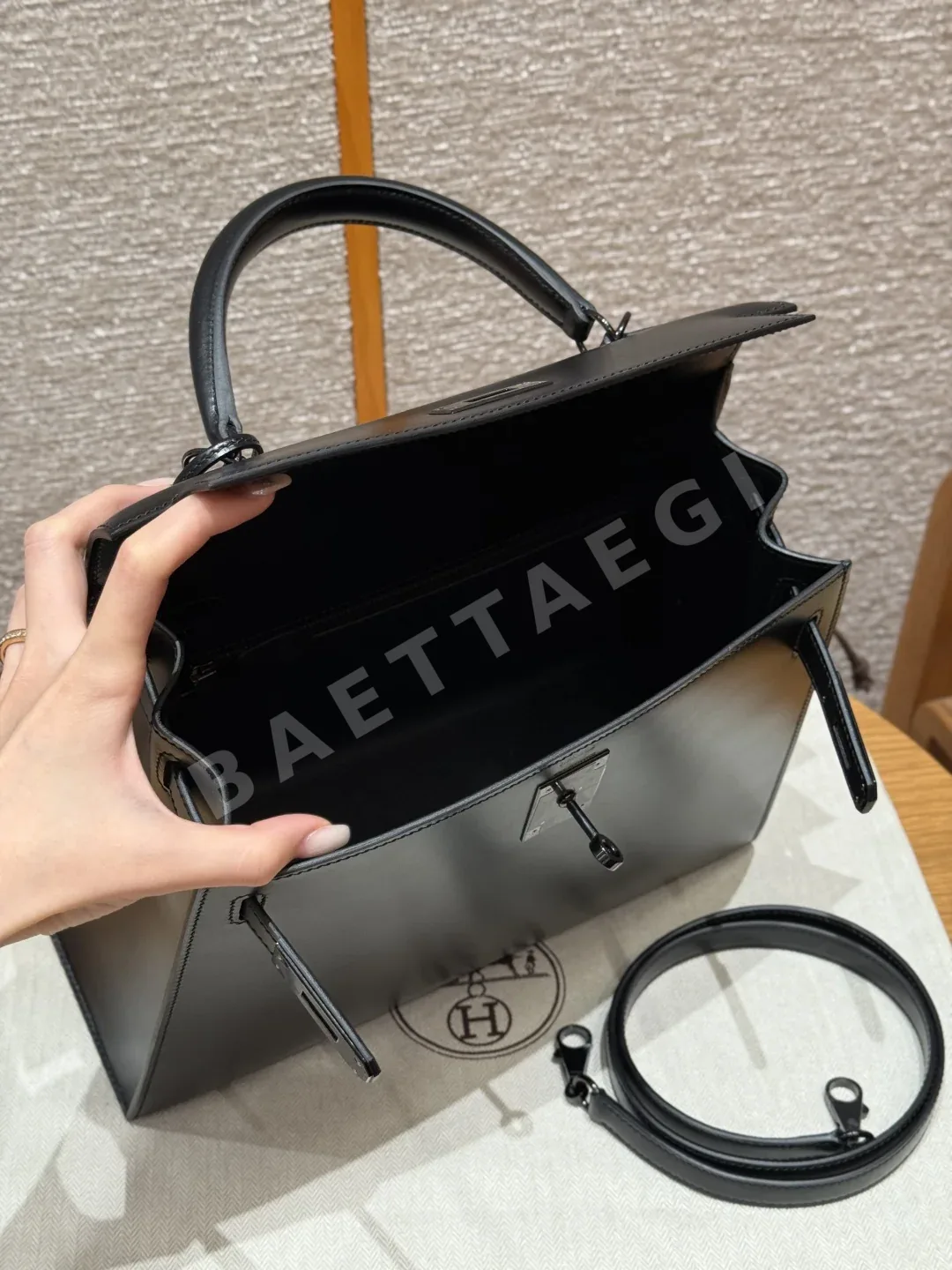 에르메스 켈리백 블랙 가방 상세 이미지 6