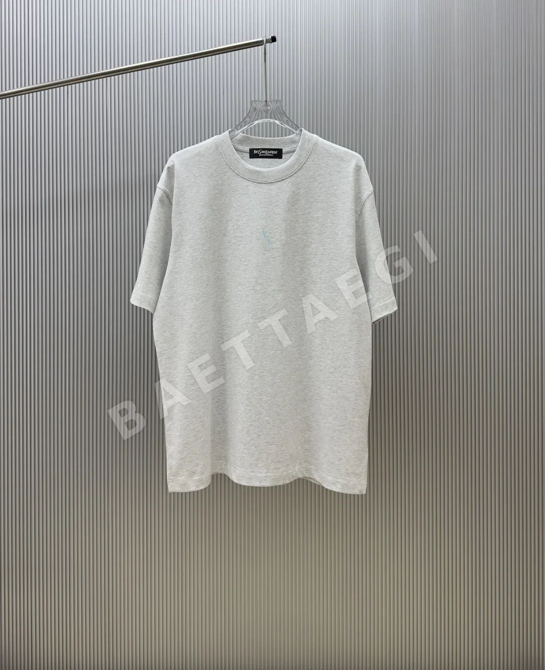 생로랑 자수 반팔 티셔츠 103447