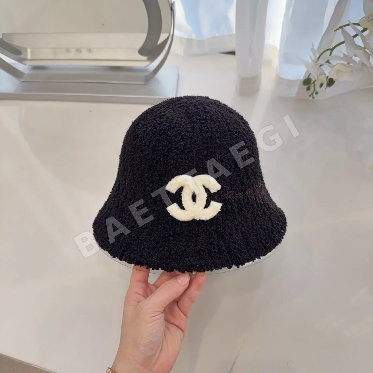 샤넬 램울 미니 버킷햇 모자 상세 이미지 3