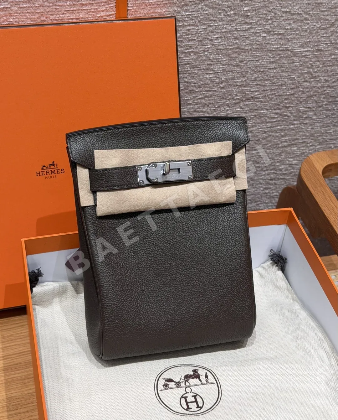 에르메스 핵 아 도 토고 가죽 백팩 166660