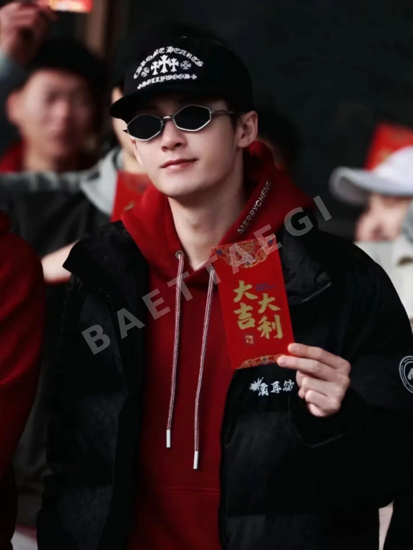 크롬하츠 블랙 자수 3 십자가 베이스볼 모자 상세 이미지 3