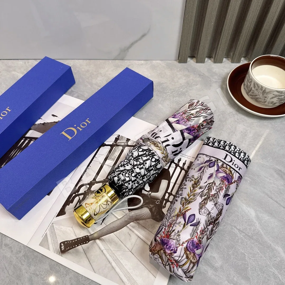 디올 자동 접이식 자외선 차단 우산 상세 이미지 6