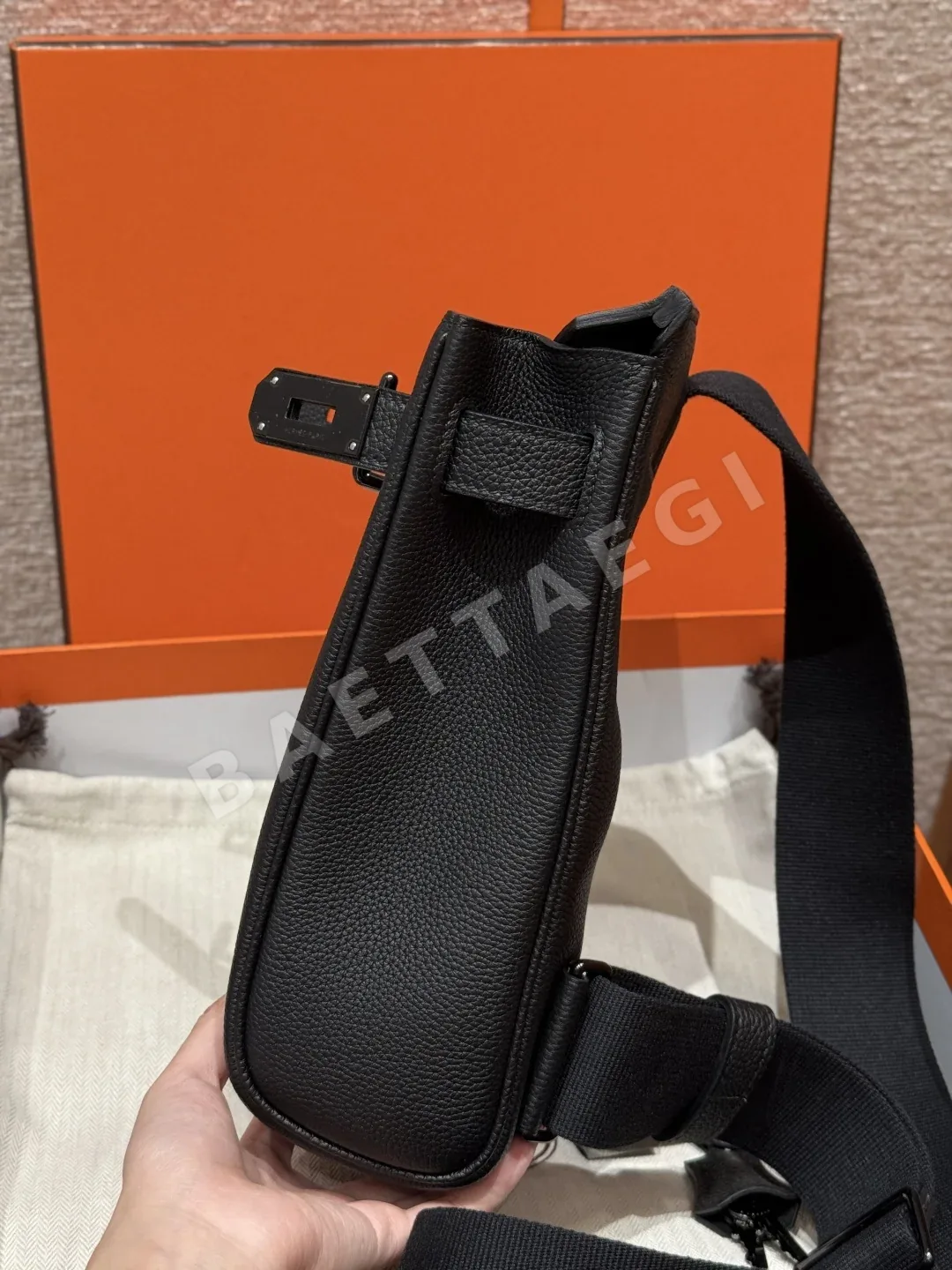 에르메스 핵 아 도 토고 블랙 백팩 상세 이미지 5