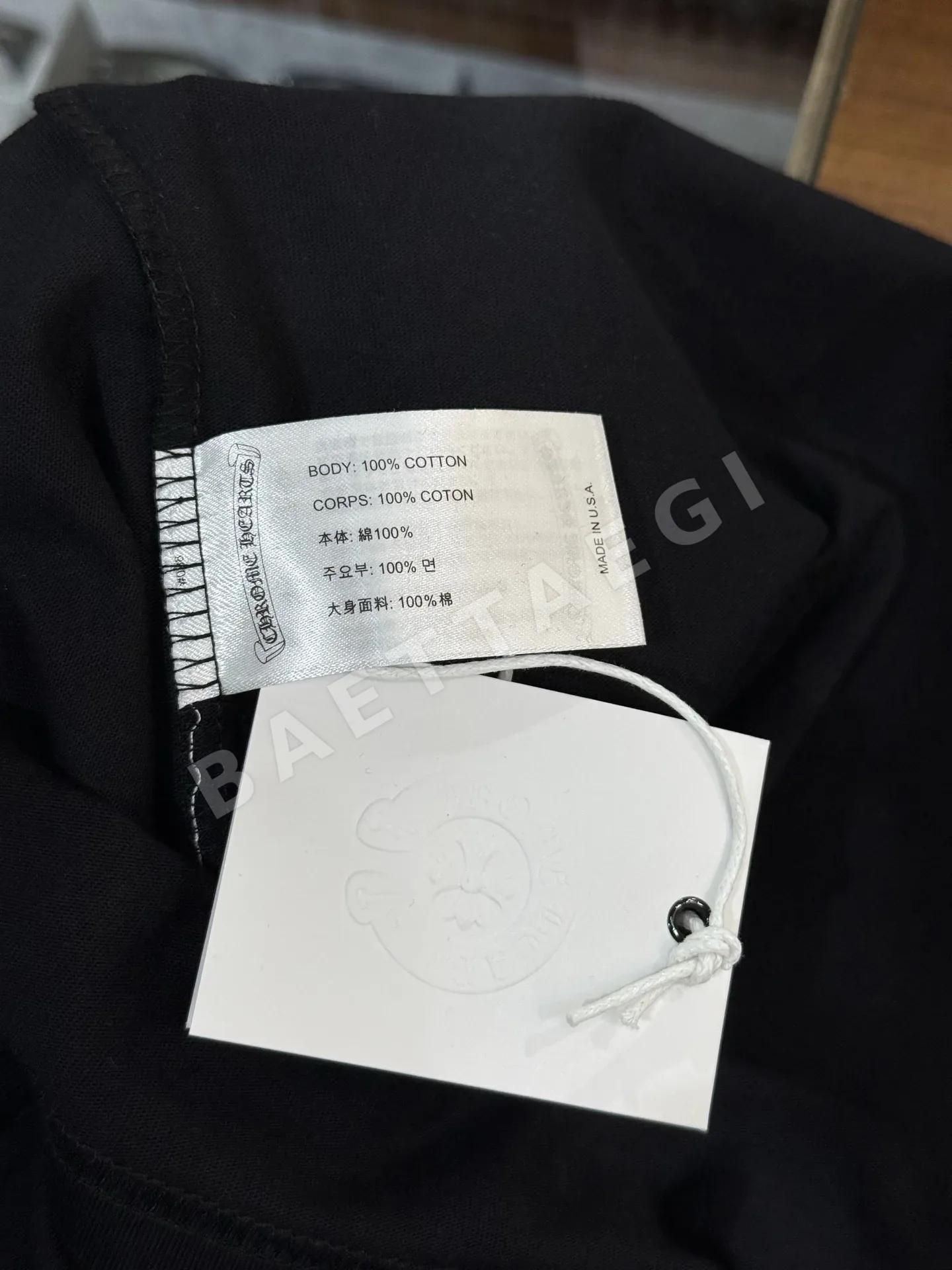크롬하츠 산스크리트어 블랙 남성 긴팔 티셔츠 상세 이미지 9