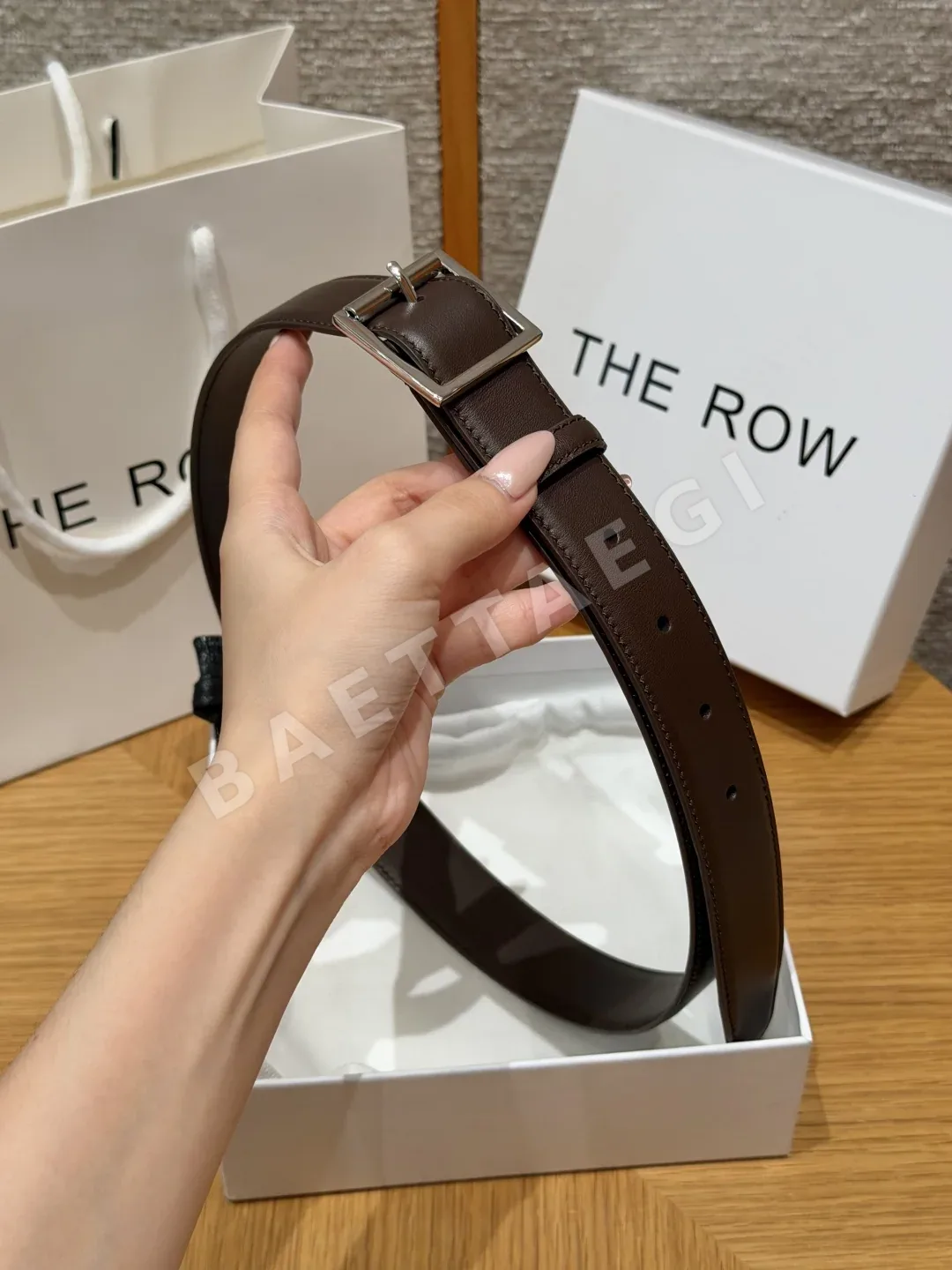 더로우 클래식 송아지가죽 벨트 32mm 상세 이미지 3