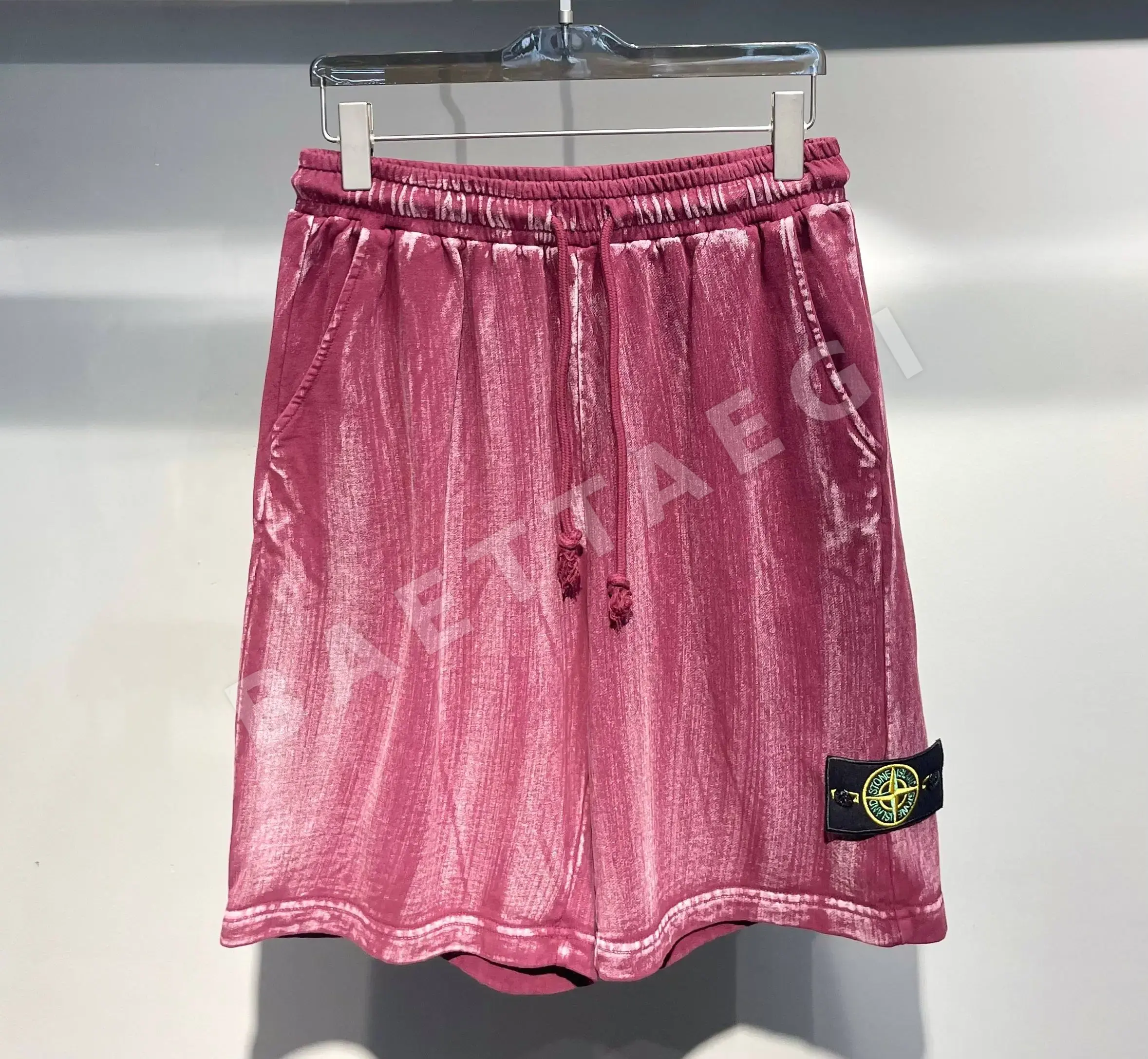 스톤아일랜드 워시드 빈티지 타이다이 남성 반바지 상세 이미지 6