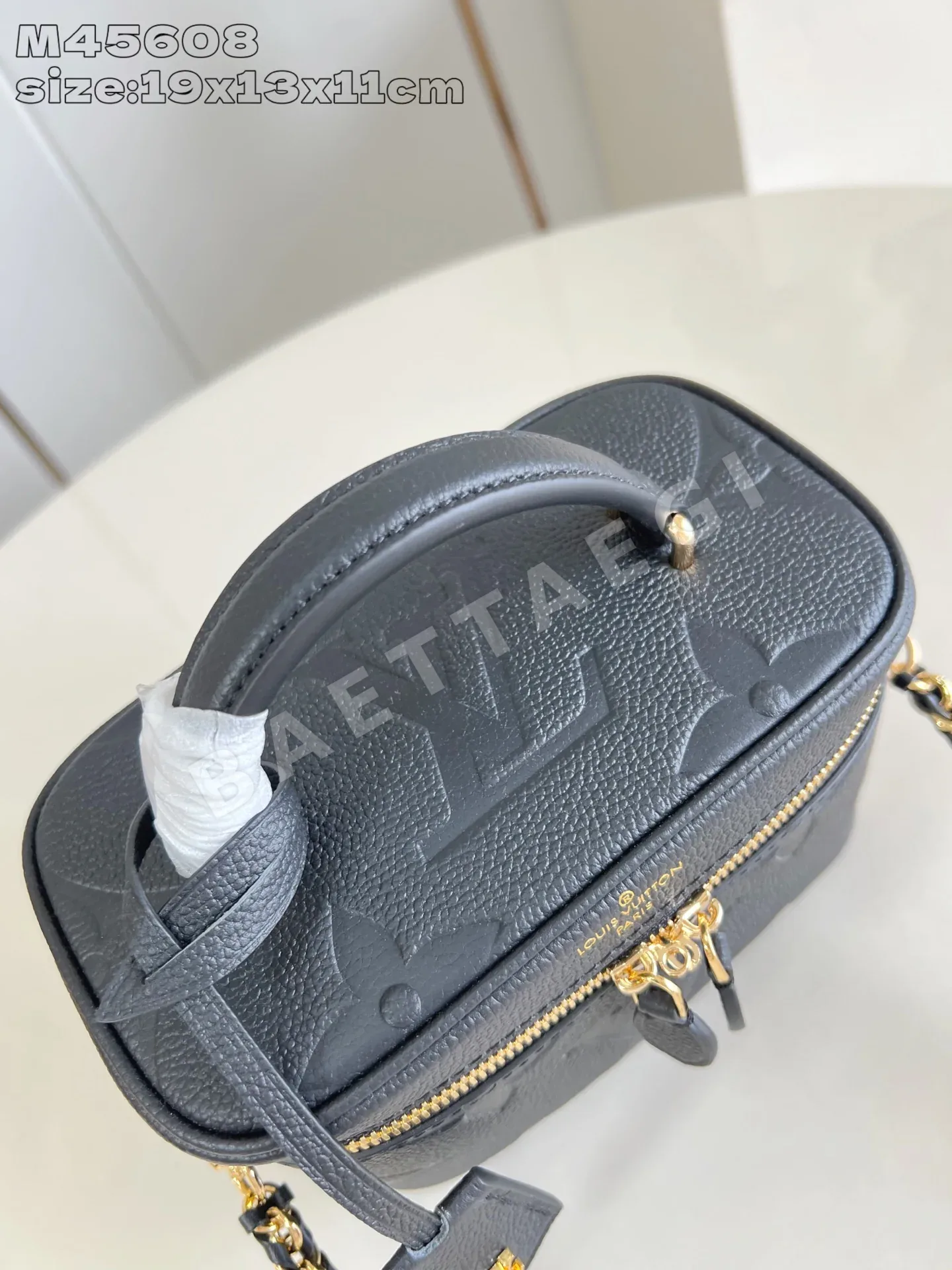 루이비통 베니티 스몰 블랙 핸드백 M45608 상세 이미지 6
