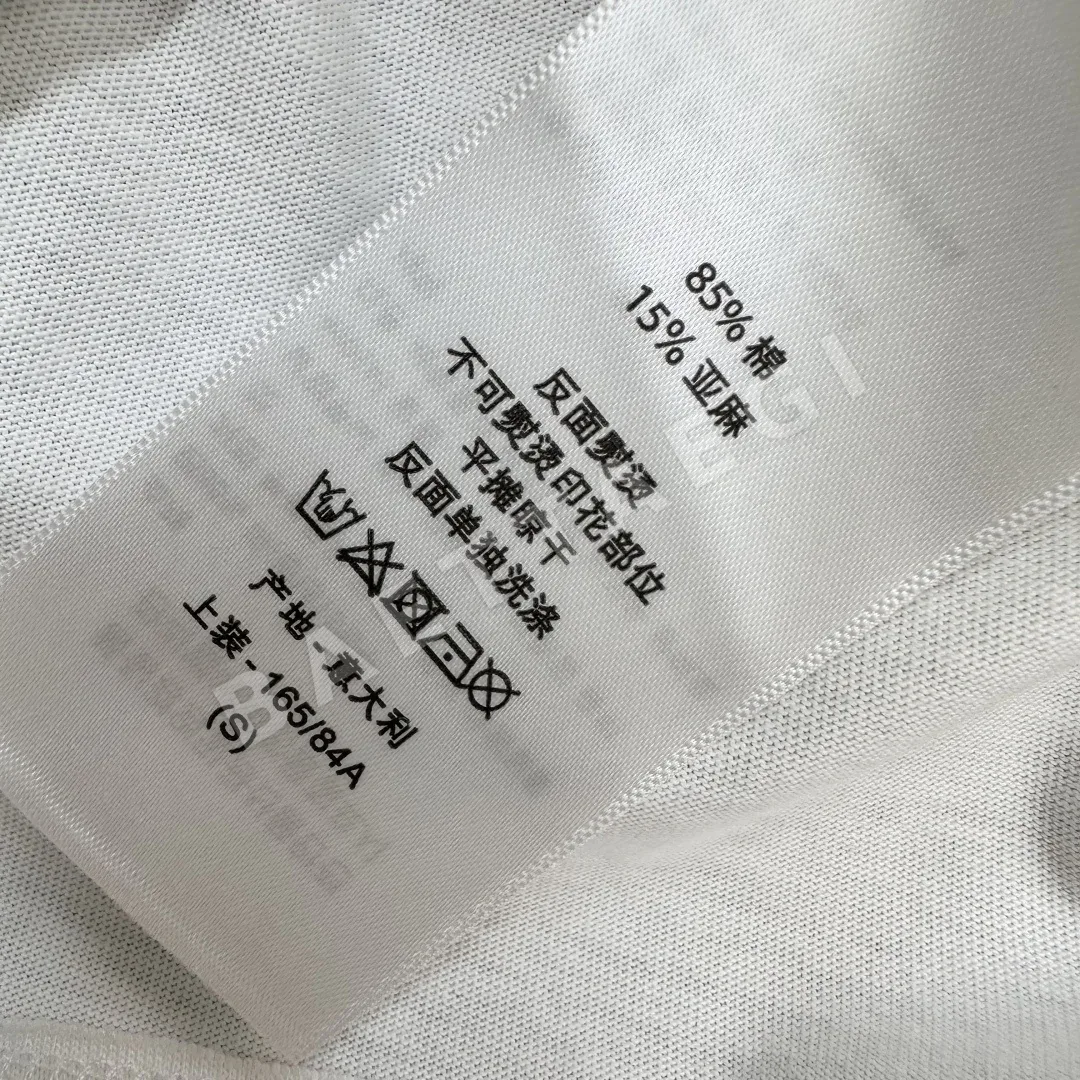 디올 크루넥 자수 린넨 코튼 반팔 티셔츠 상세 이미지 9
