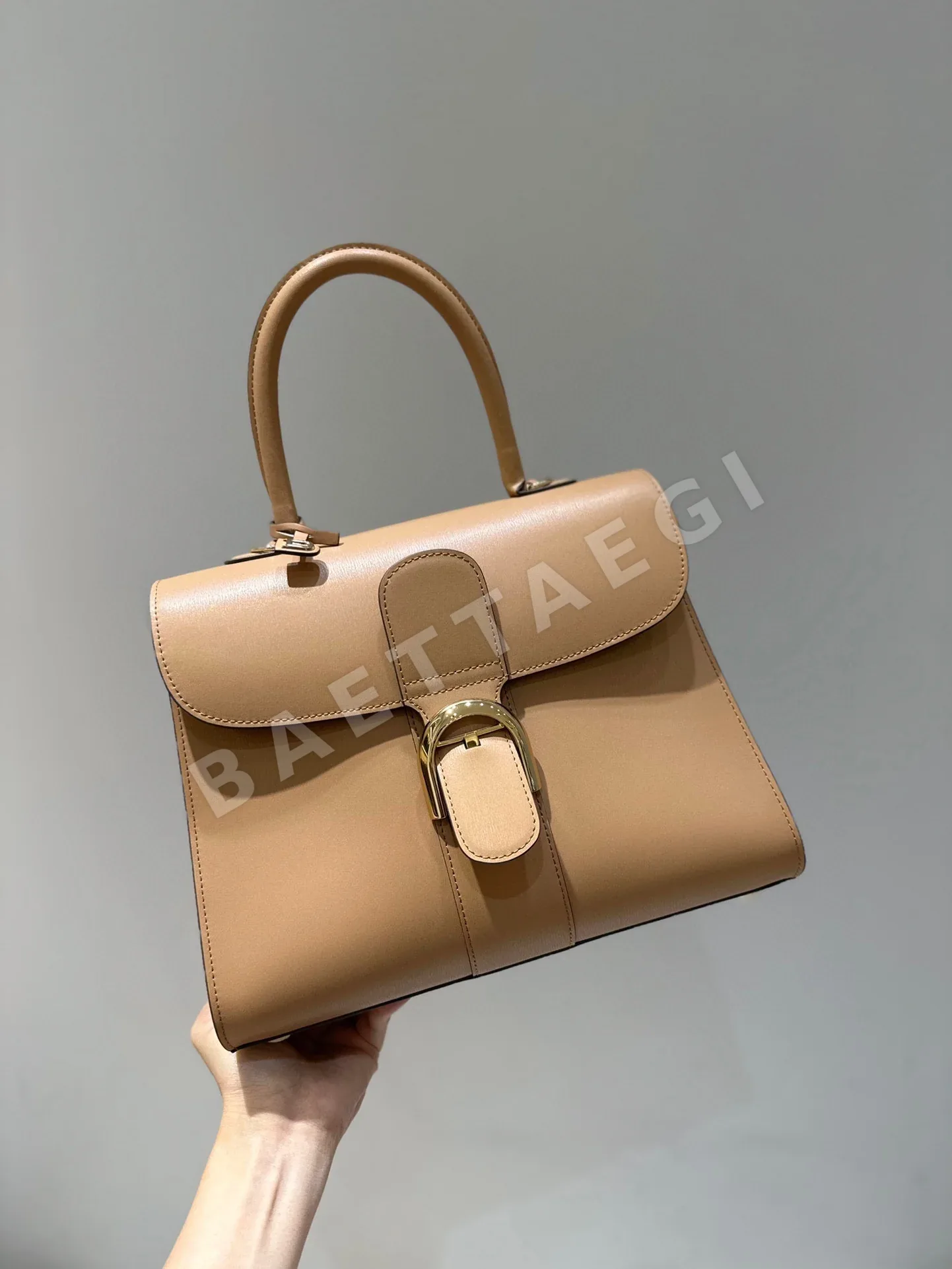 델보 더블 링 브릴리언트 박스 가죽 가방 191159