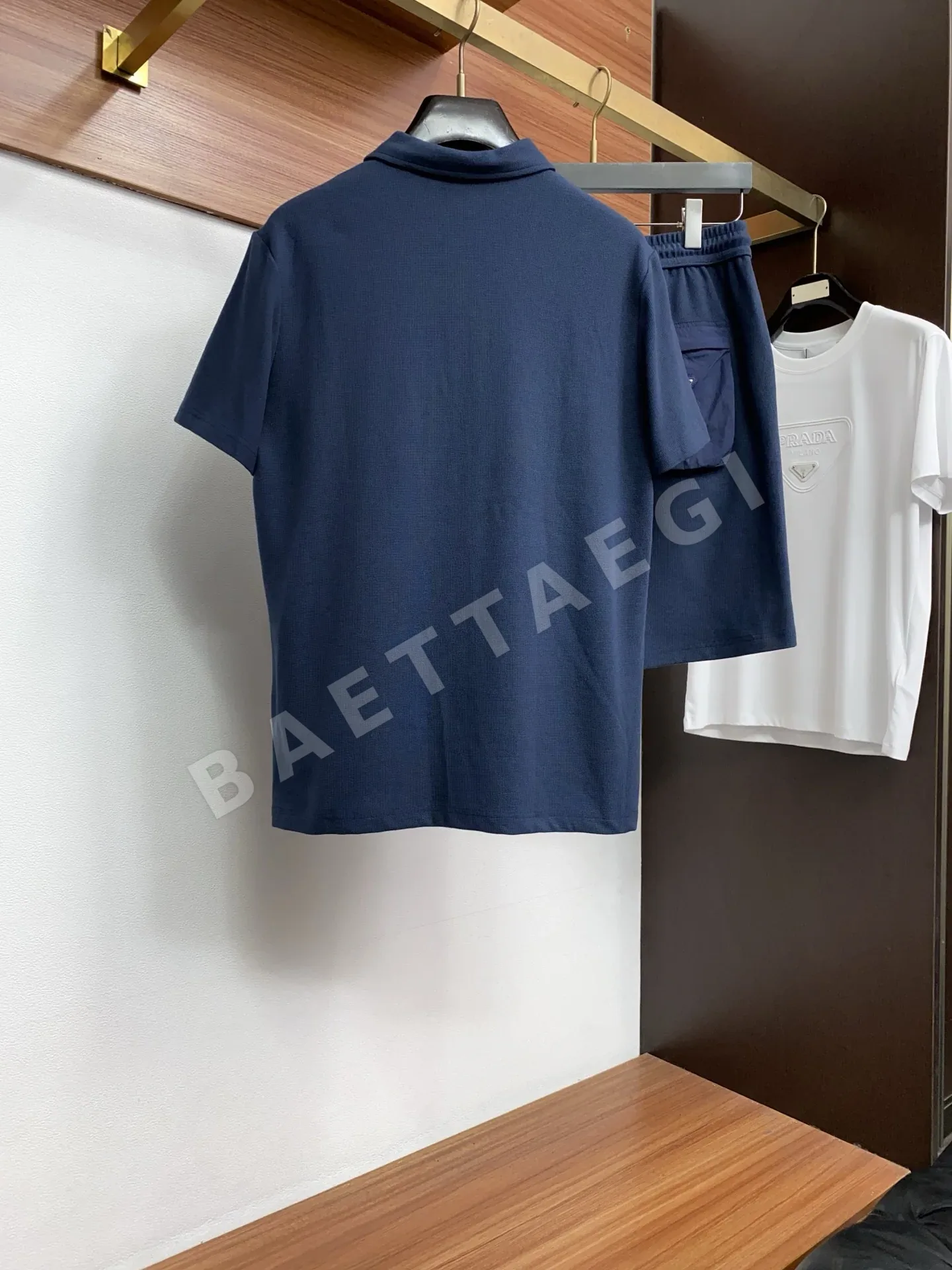 프라다 남성 반팔 폴로셔츠 상세 이미지 9