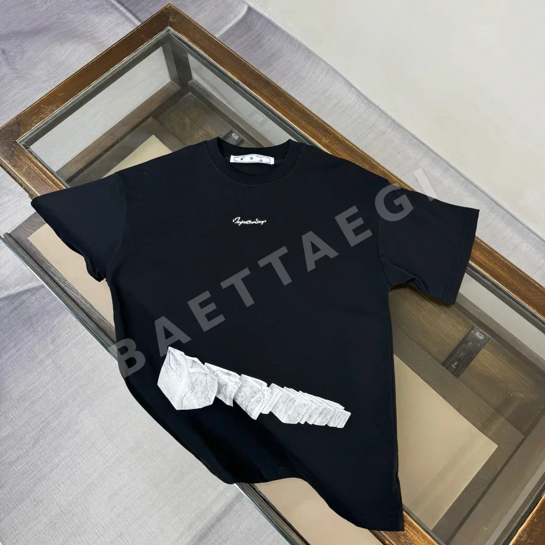 오프화이트 남성 반팔 티셔츠 87194
