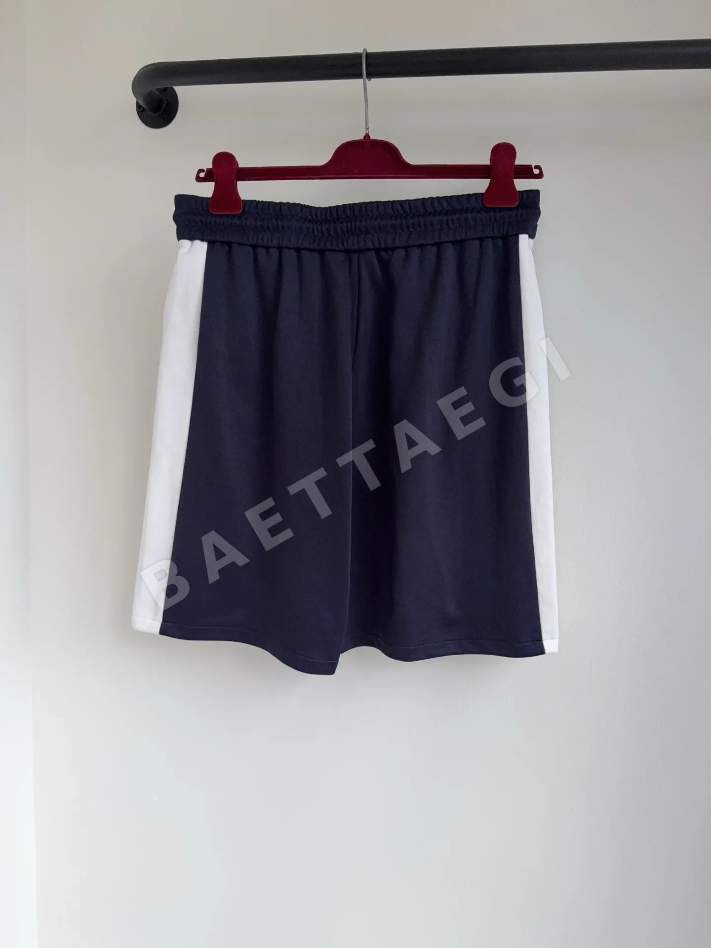 구찌 컬러 블록 자수 레터링 코튼 여성 바지 상세 이미지 5