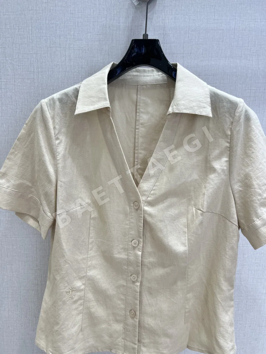 디올 카라 반팔 셔츠 상세 이미지 4