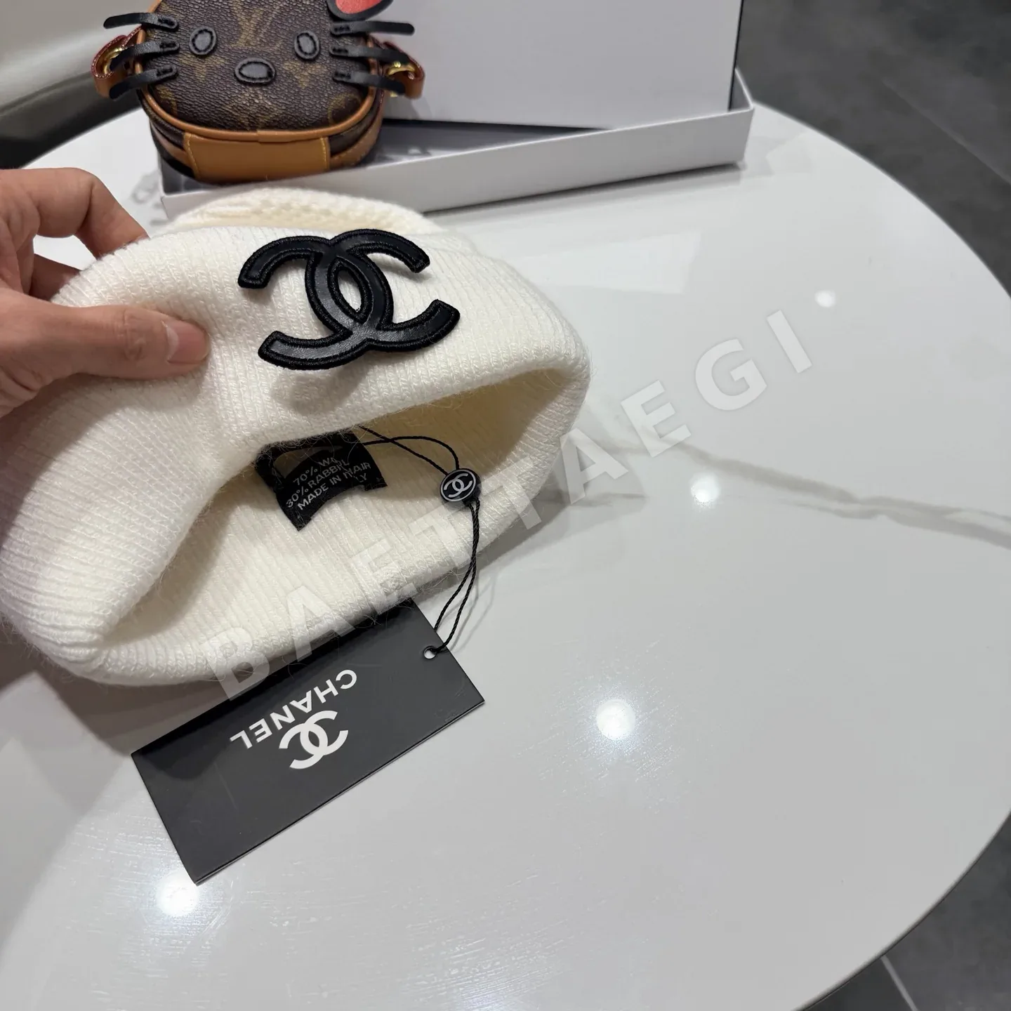 샤넬 울 래빗 퍼 비니 상세 이미지 9