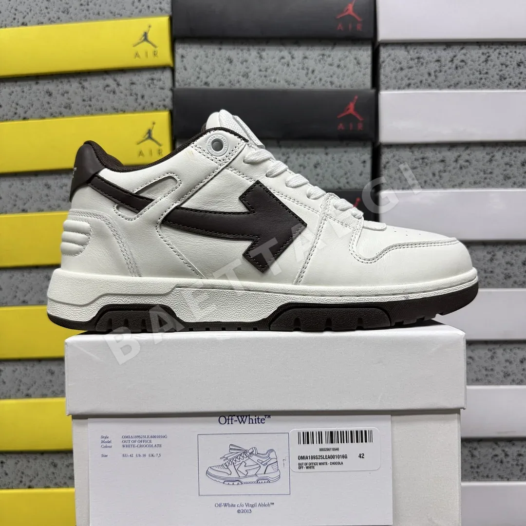 오프화이트 [KZ] 아웃 오브 오피스 OOO 로우 탑스 화이트 블랙 202490 Off White Out Of Office OOO Low