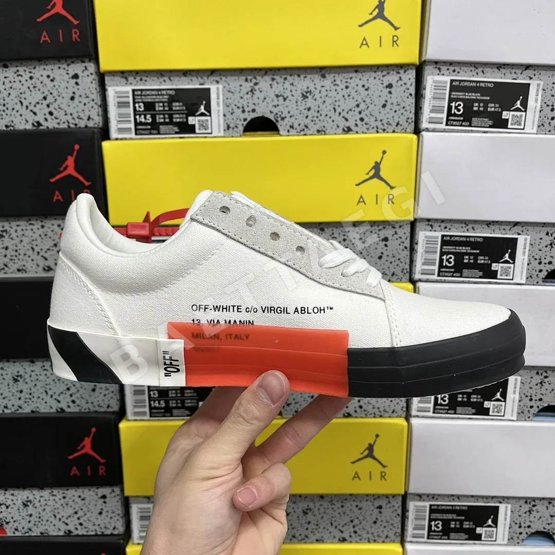 오프화이트 아블로 벌크 로우 202398 Off White Abloh Vulc Low Top White 상세 이미지 4